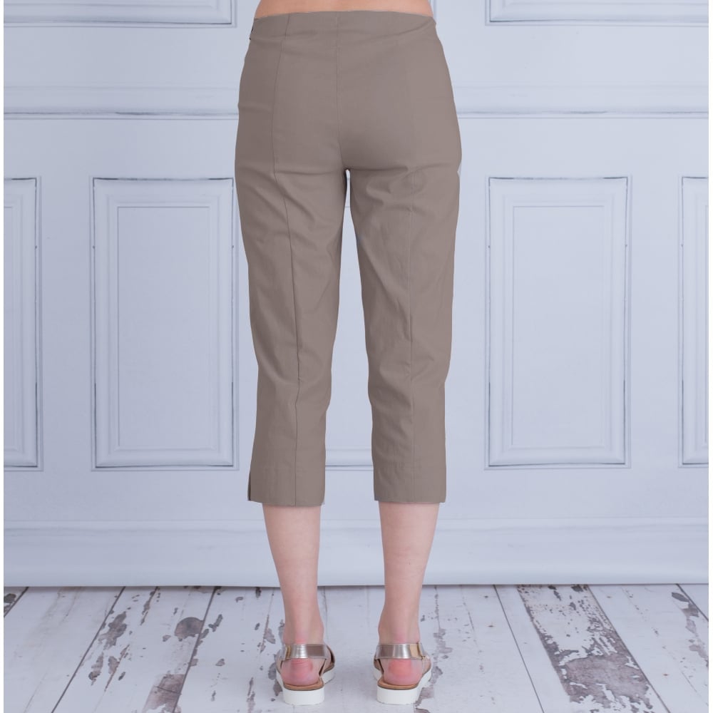 Robell Marie 07 55Cm Cropped Trouser Dark Taupe 51576 5499