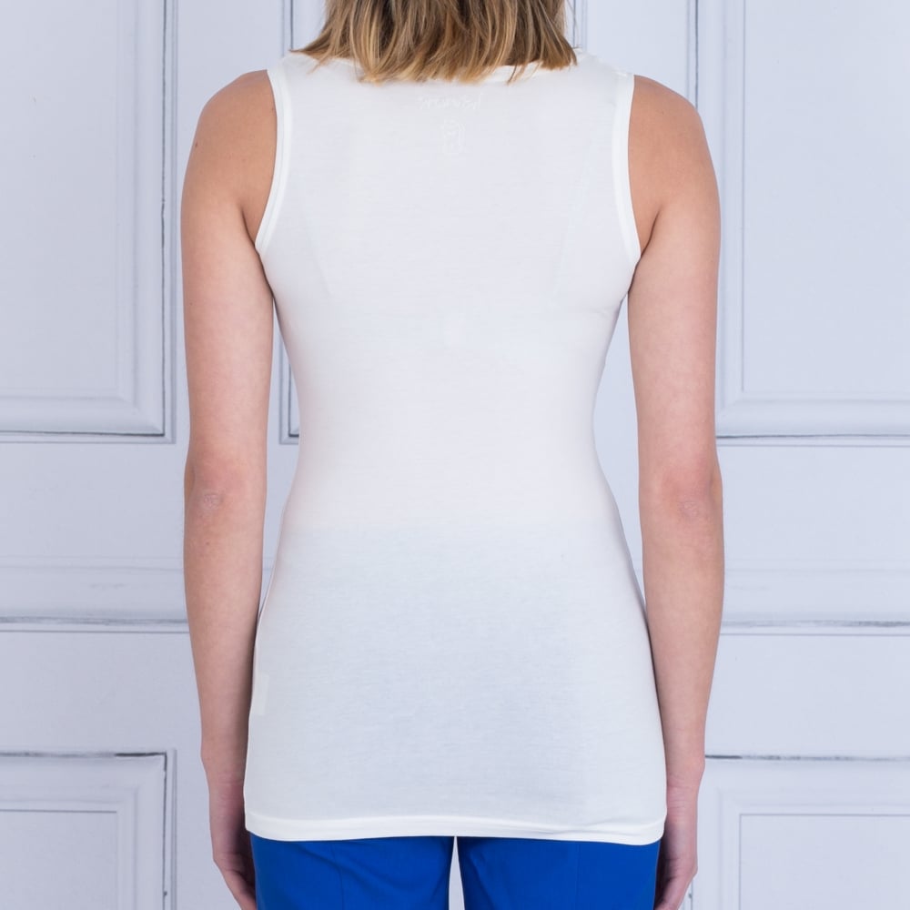 In Town Jersey Vest Off White