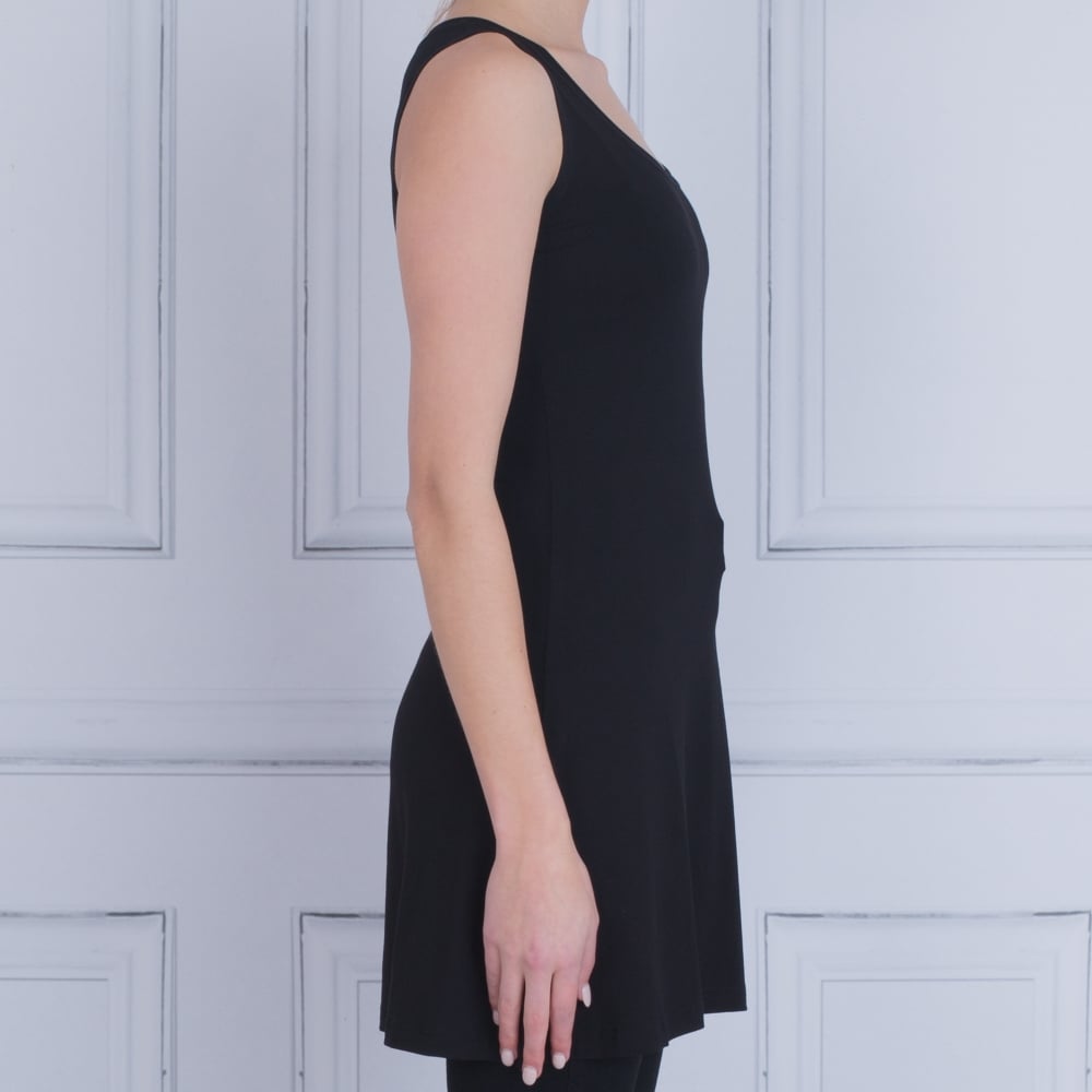 Masai Heat Scoop Neck A-Shape Tunic Vest Black