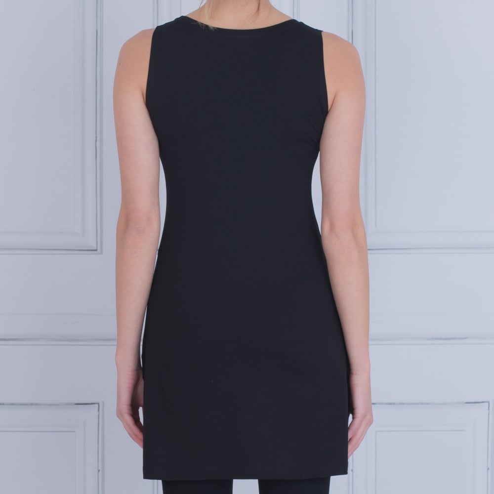 Masai Heat Scoop Neck A-Shape Tunic Vest Black