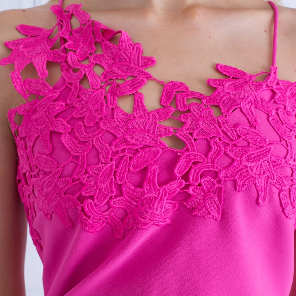 Marciano Valentine Embroidered Shoulder And Hem Pink