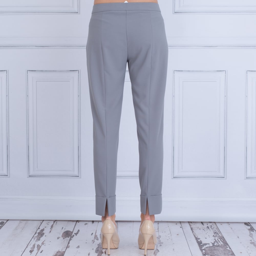 Dexterior Split Hem Narrow Pant Grey