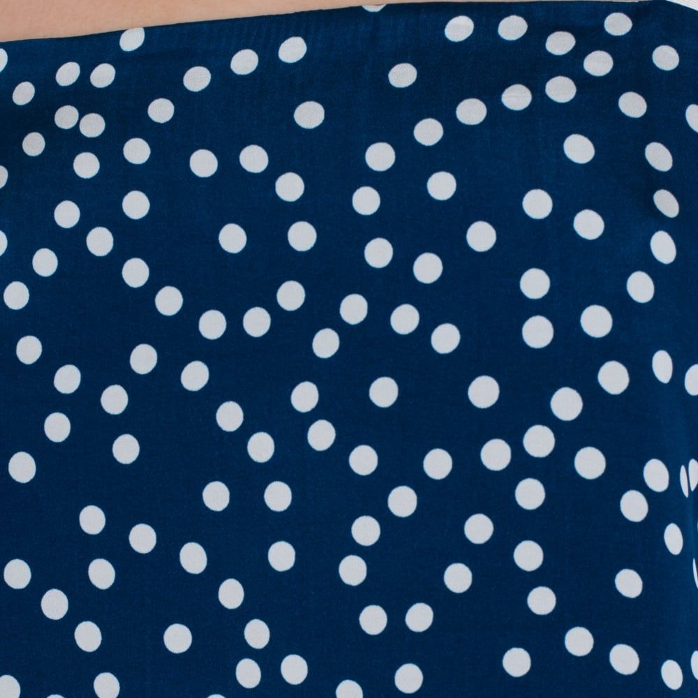 Beatrice B Spot Wide Strap Cami Blue/White