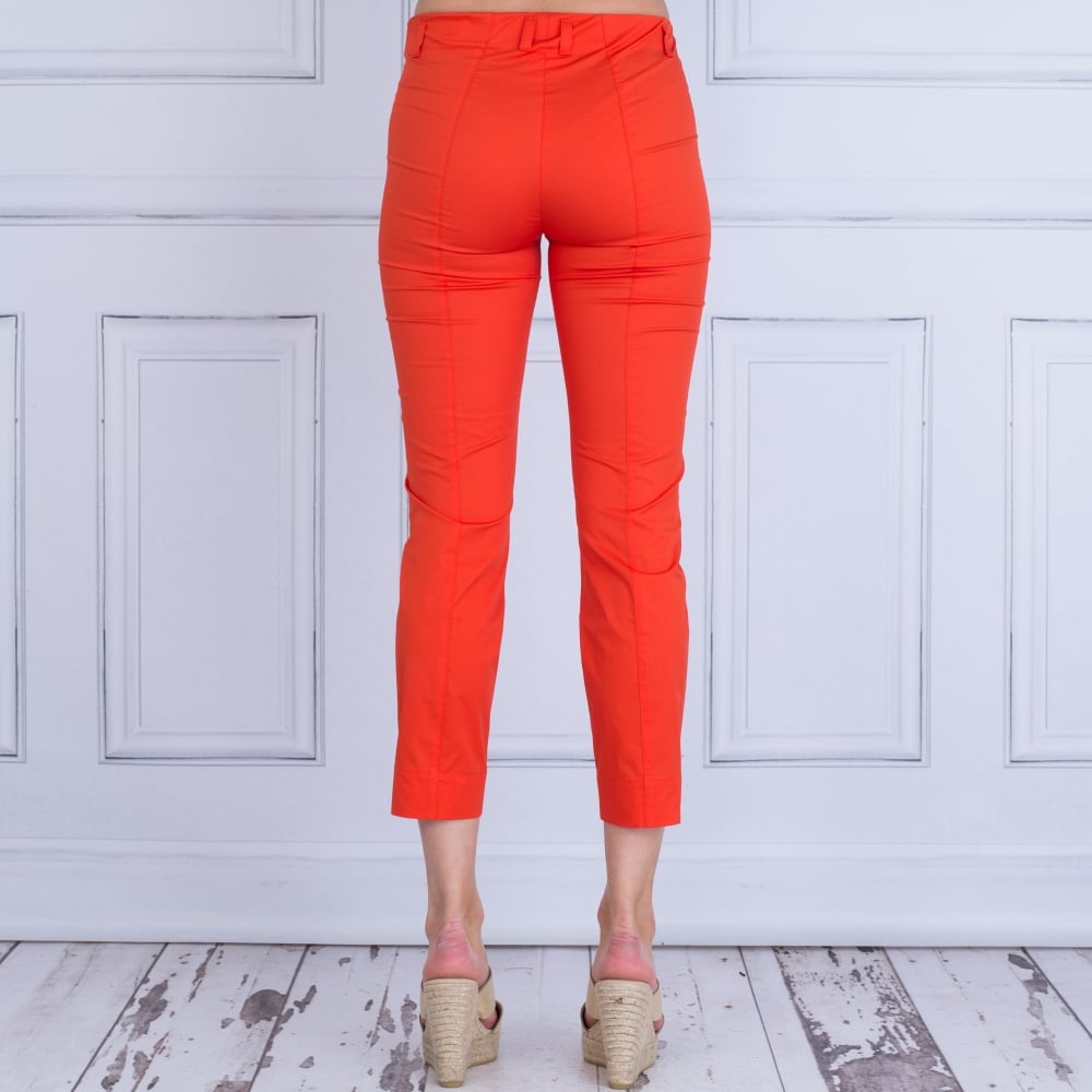 Riani Cotton Pull On Pant Orange