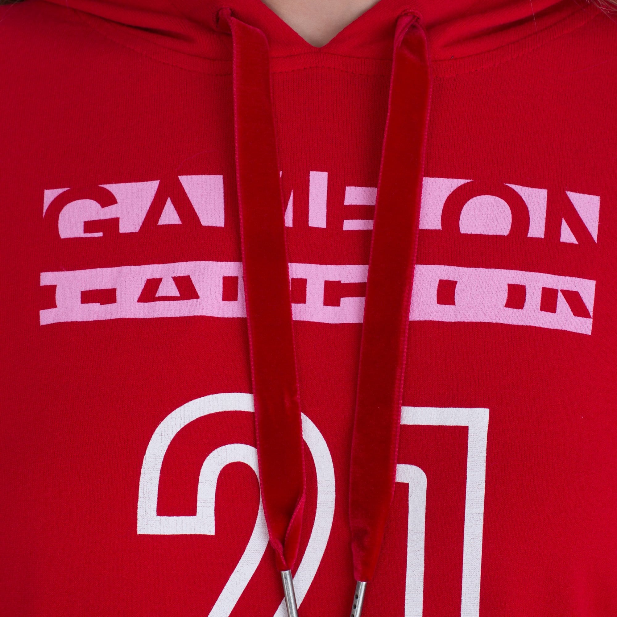 Marc Cain Game On Print Sweater With Elasticated Arm Red