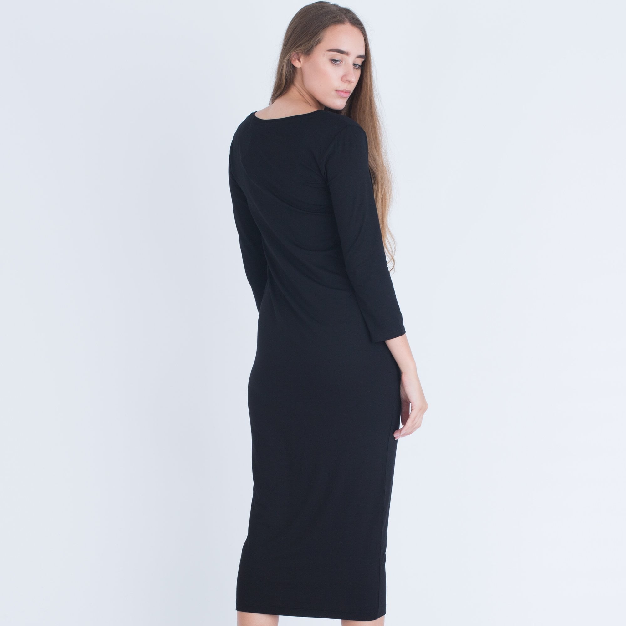 Masai Odette Round Neck Jersey Dress Black