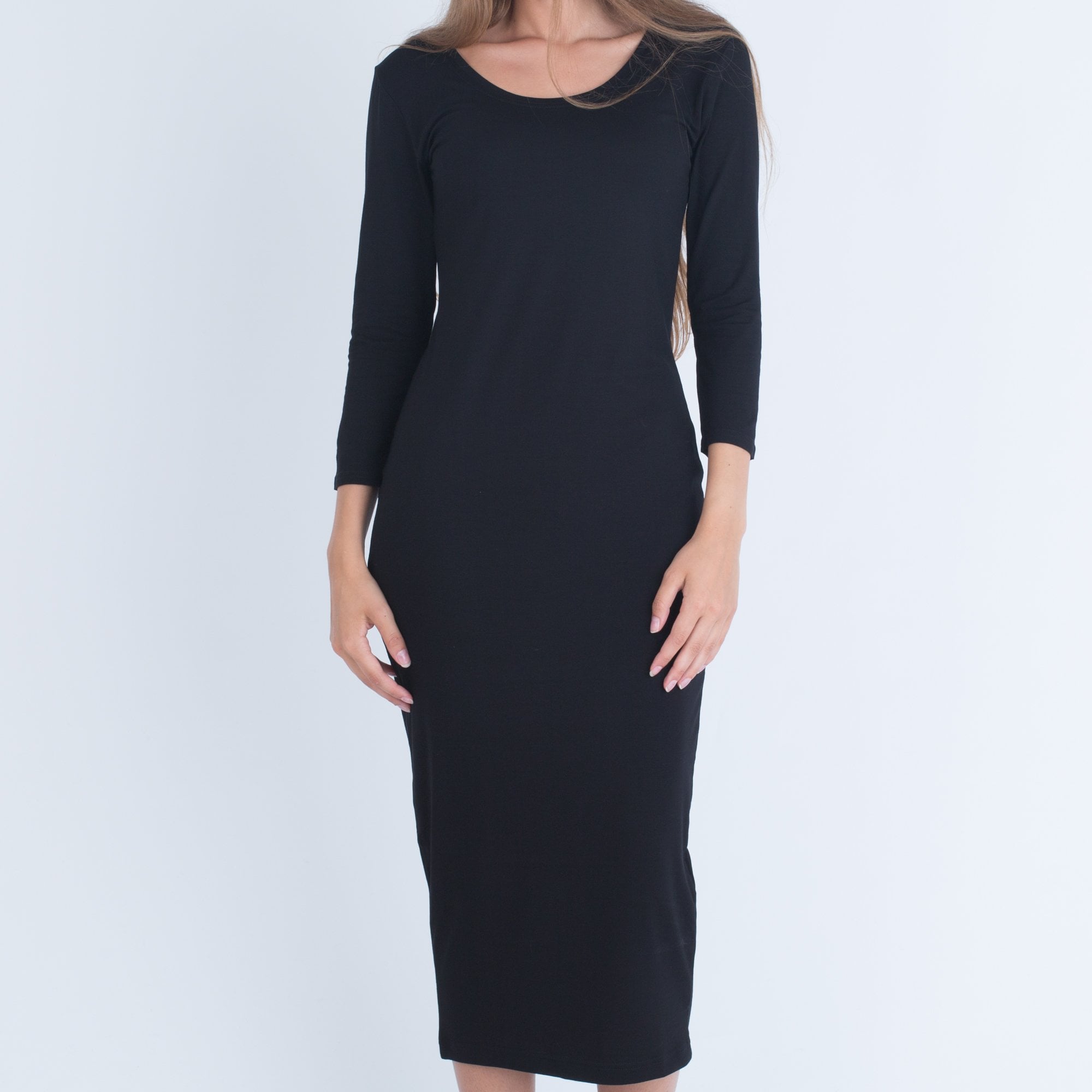 Masai Odette Round Neck Jersey Dress Black