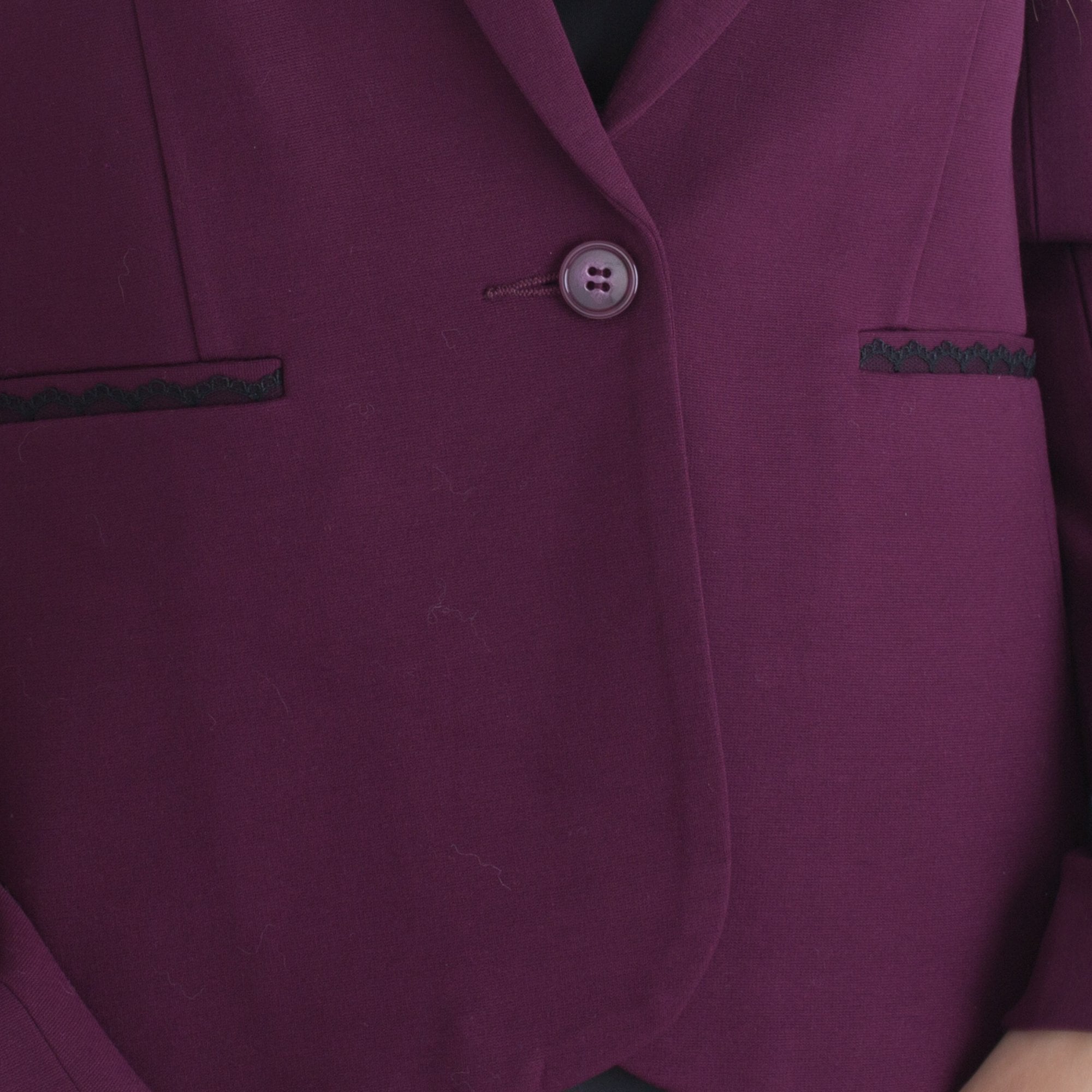 Rosemunde Single Button Jacket Burgundy