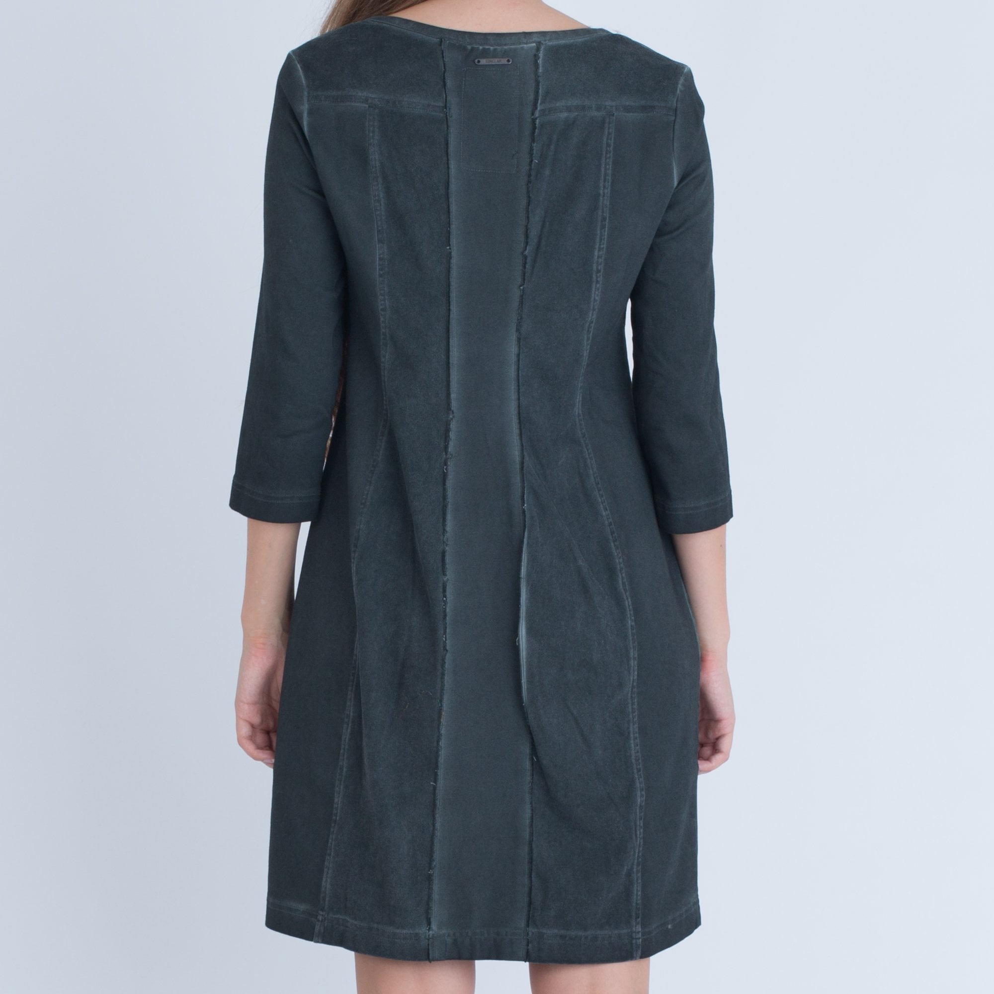 Simclan Suede Feel Stud Dress Dark Olive