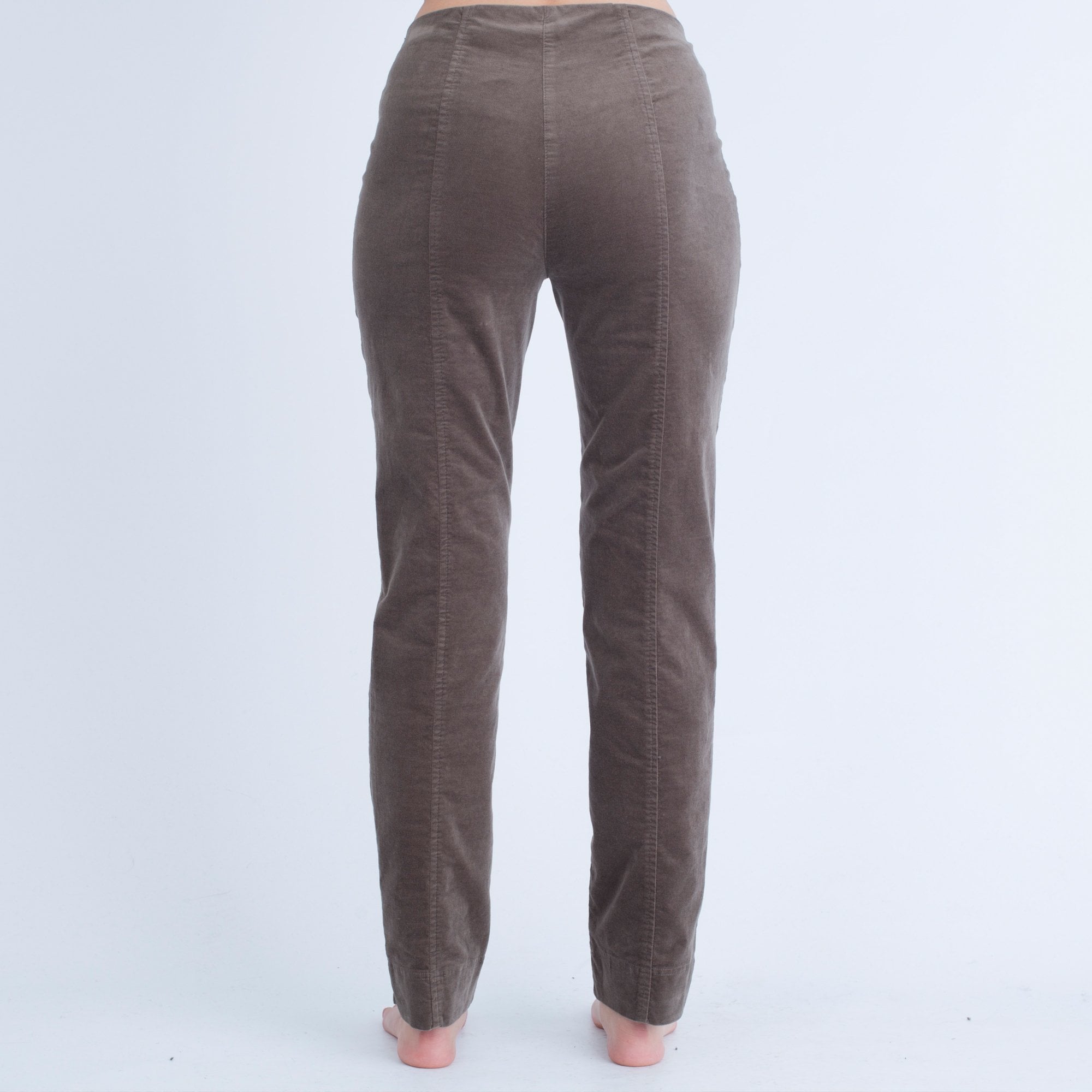 Robell Marie Velvet Trouser Taupe 17