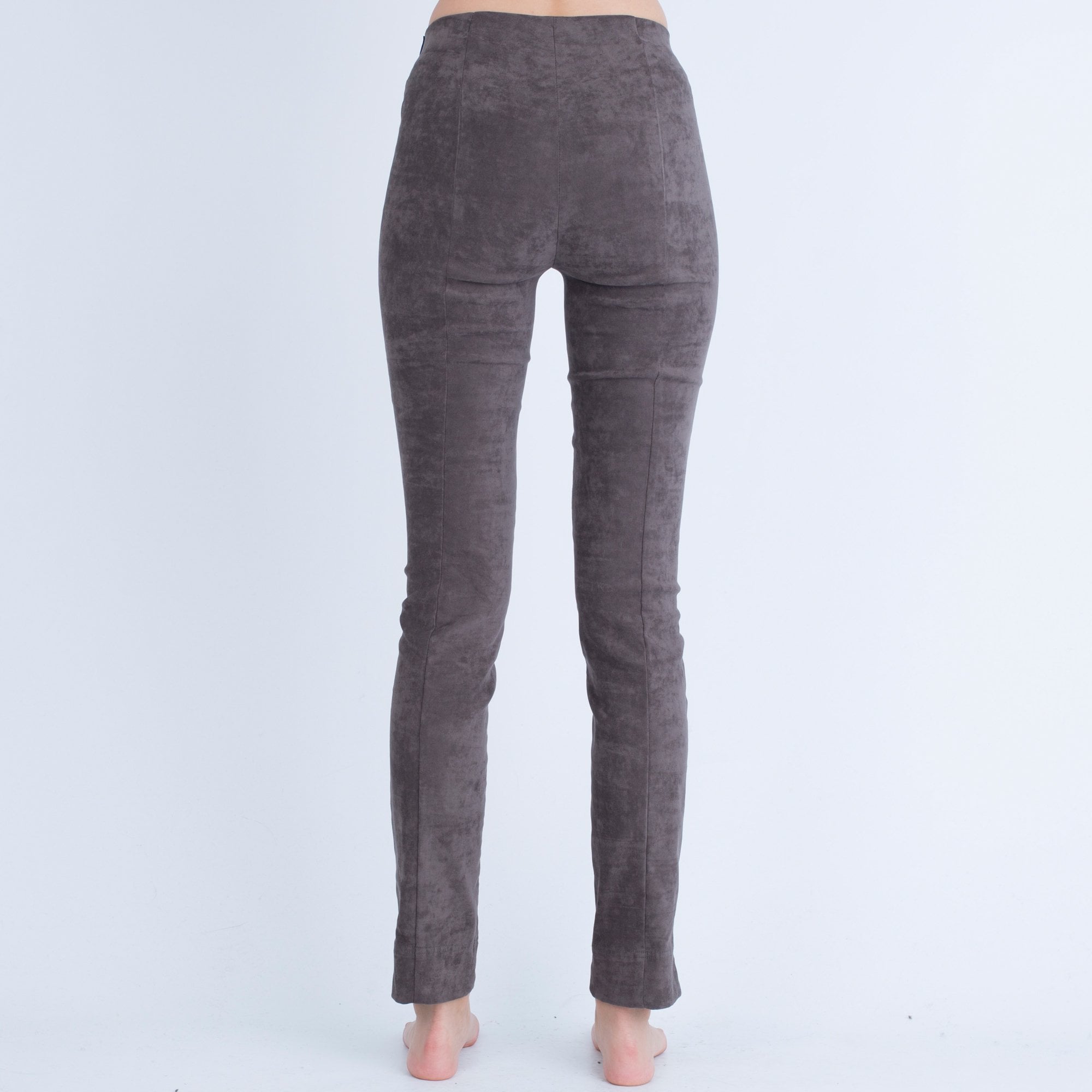 Robell Rose Super Slim Fit Faux Suede Trouser Taupe 38