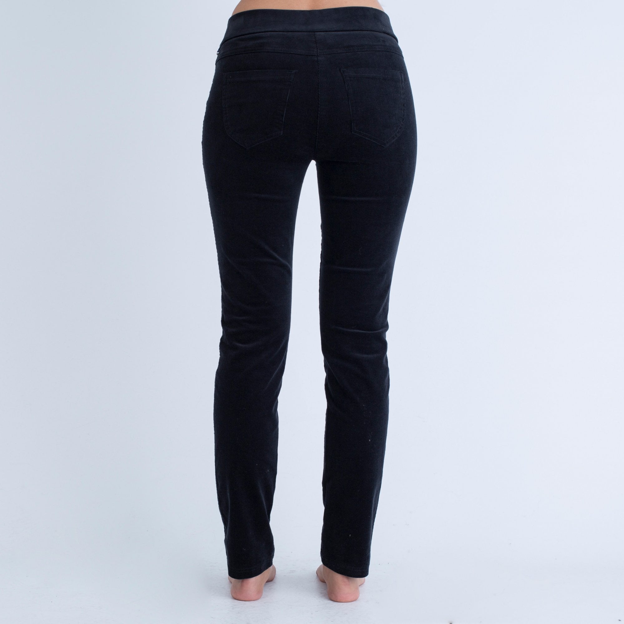 Robell Rose Cord Skinny Leg Trouser 78Cm Charcoal 99