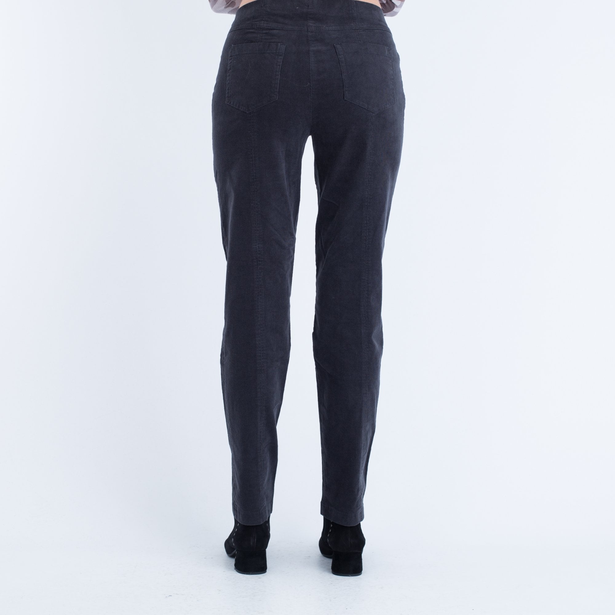Robell Bella Cord Trouser Grey