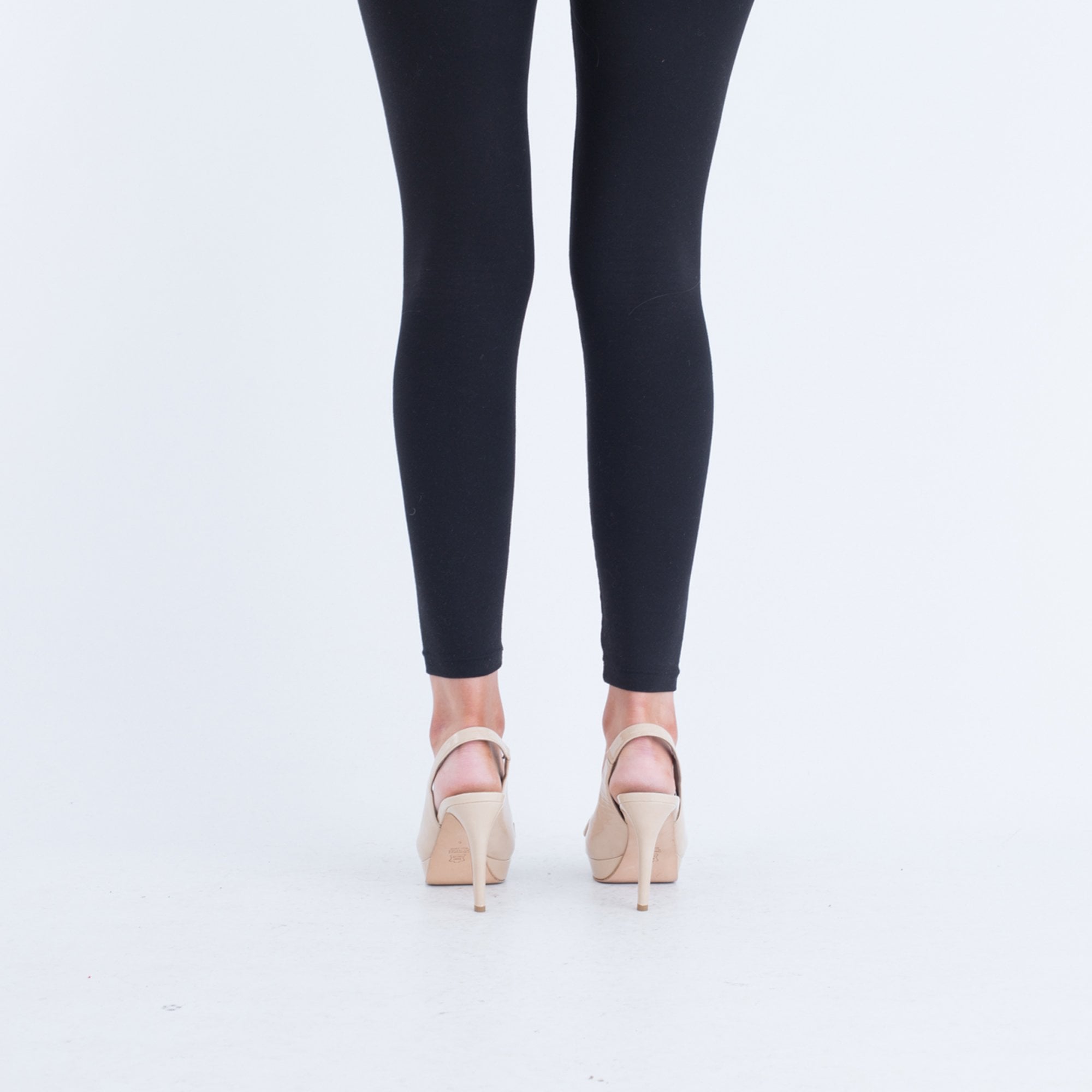 K&S Sling Back Peep Toe Shoe With Bow Nude