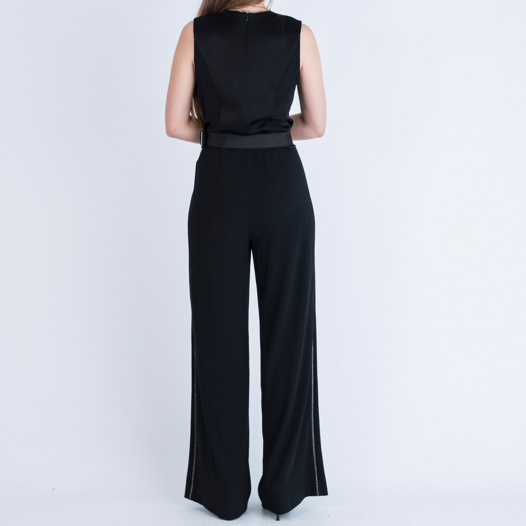 Marc Cain Lace Overlay Jumpsuit Black