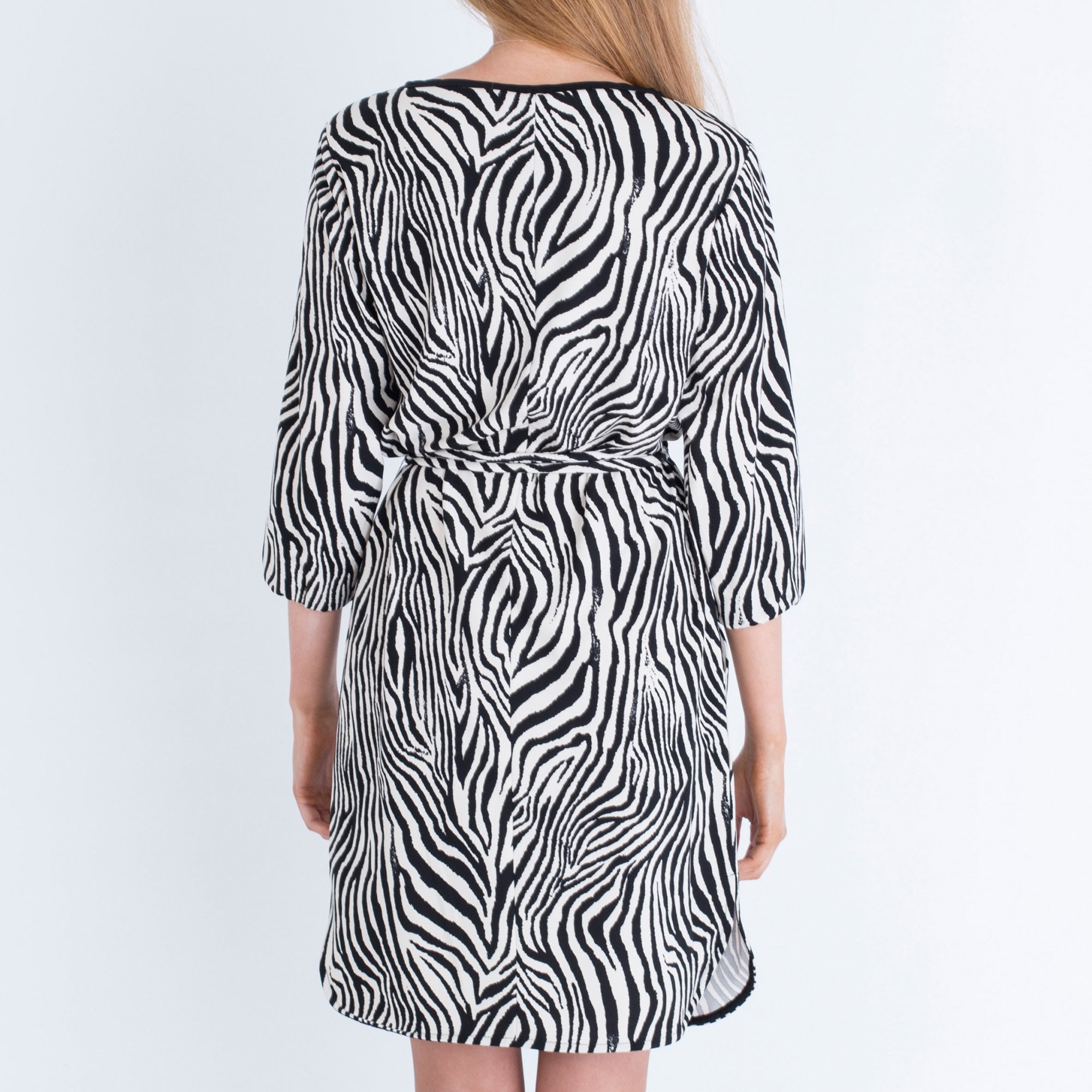 Marc Cain Zebra Print Tunic Dress Black/Off White
