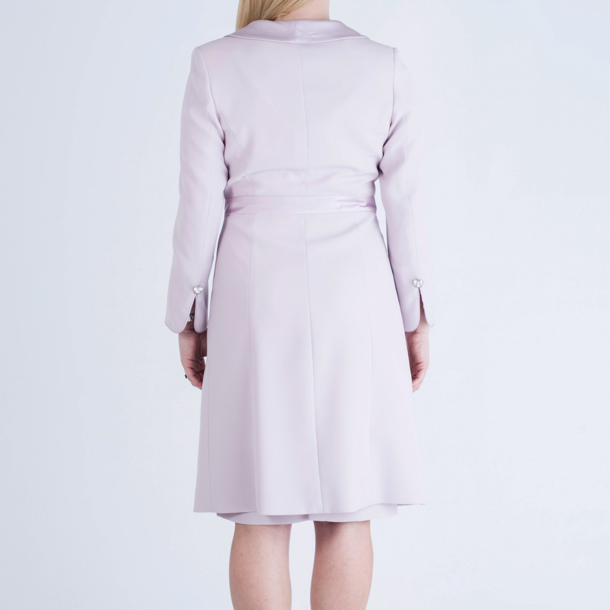 Presen Tiered Dress And Coat With Diamante Detail Pink