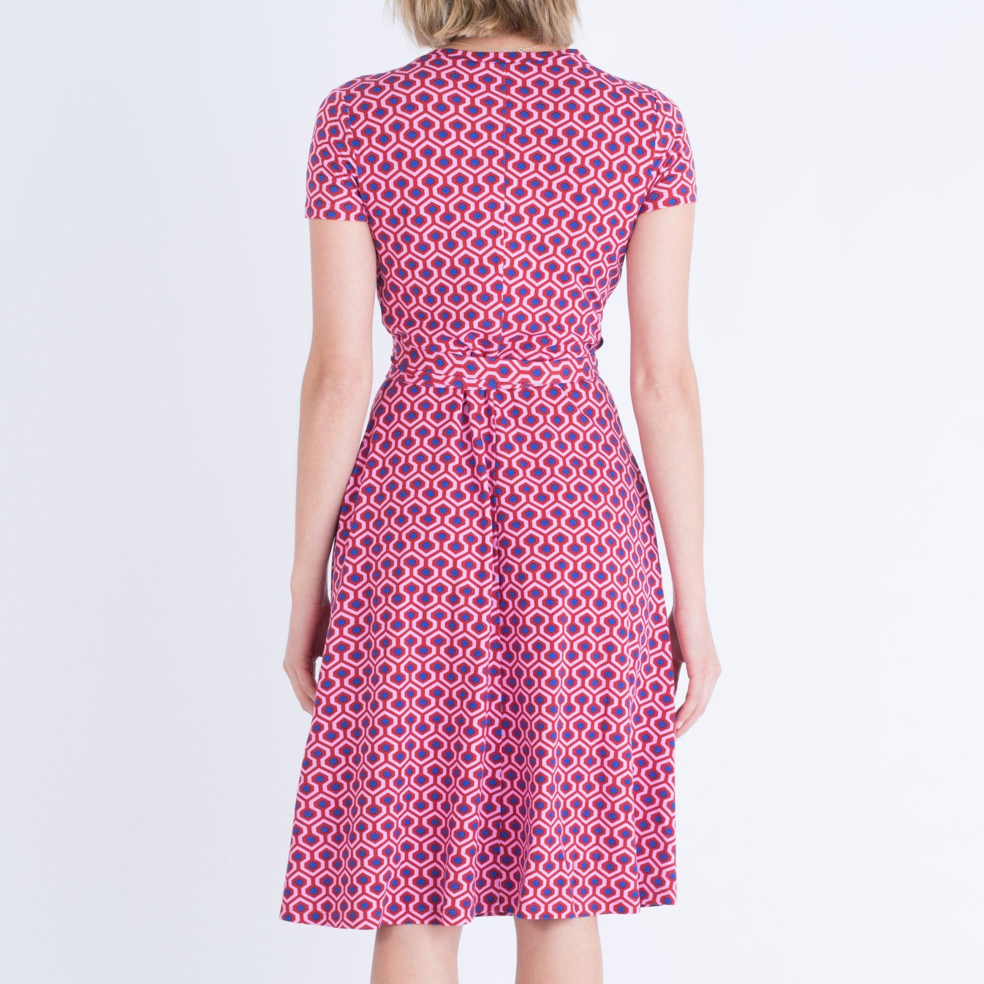 Weekend By Maxmara Peirac Jersey Wrap Dress Pink/Red