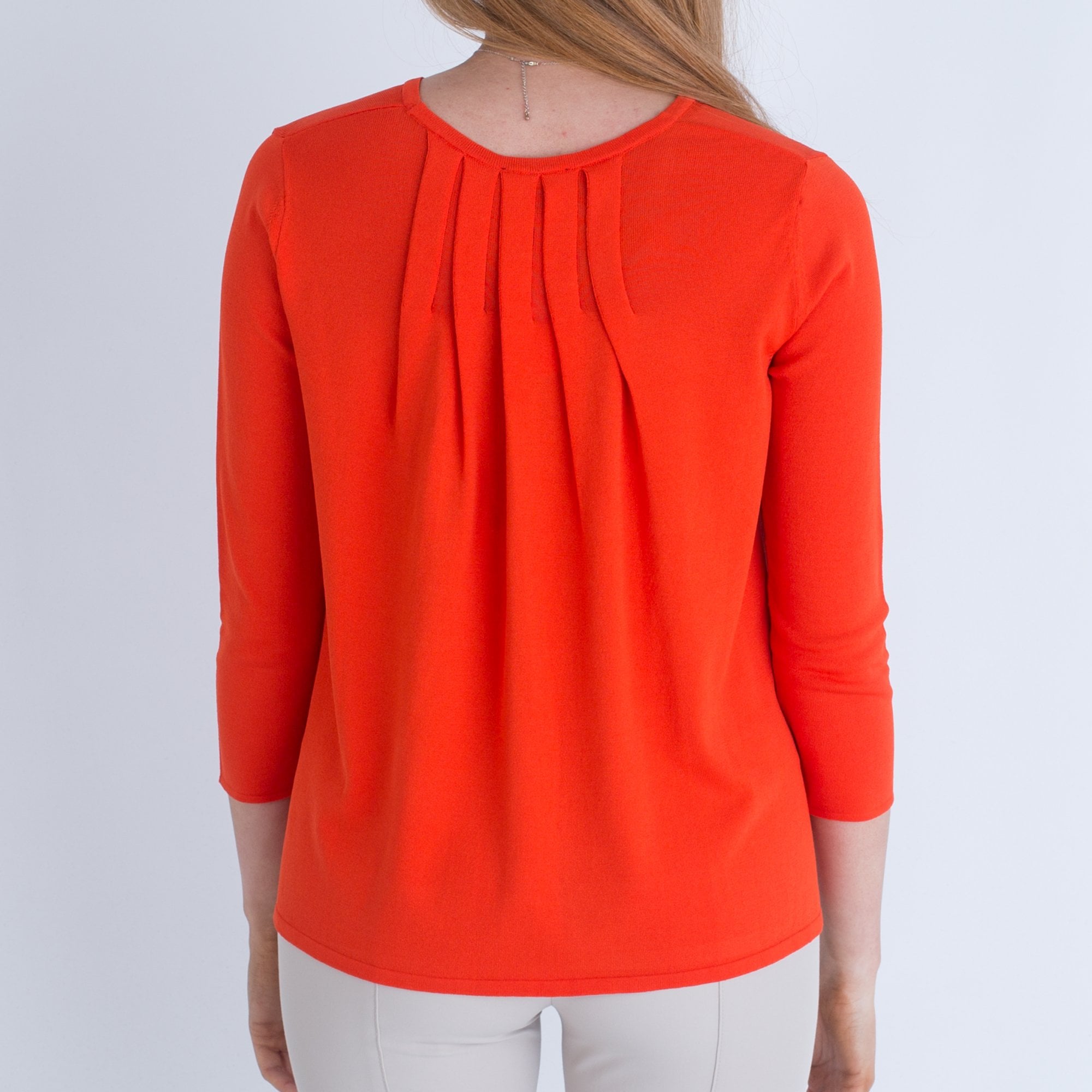 Riani Pleat Back Jumper Orange