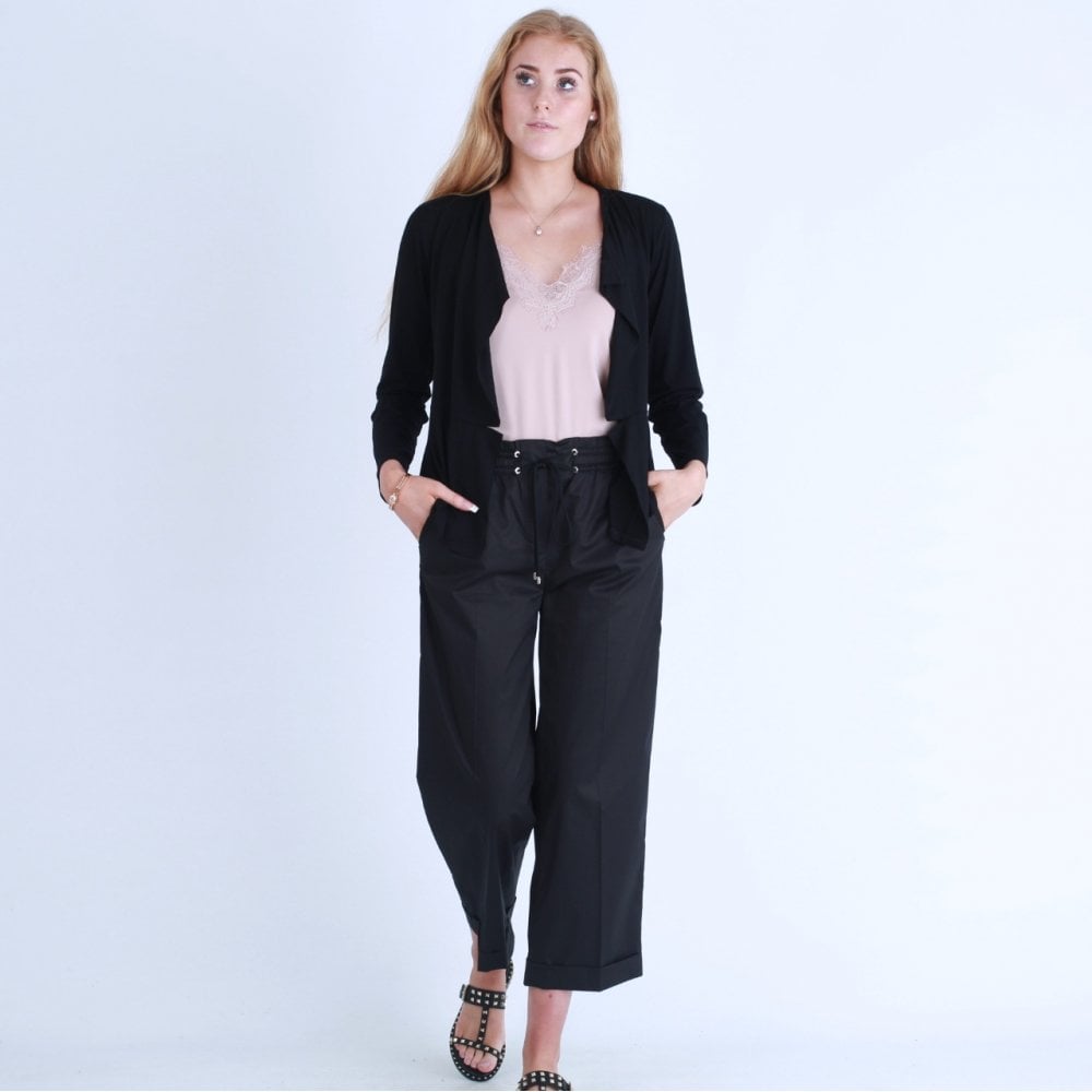 Riani Fine Cotton Culotte Pant Black
