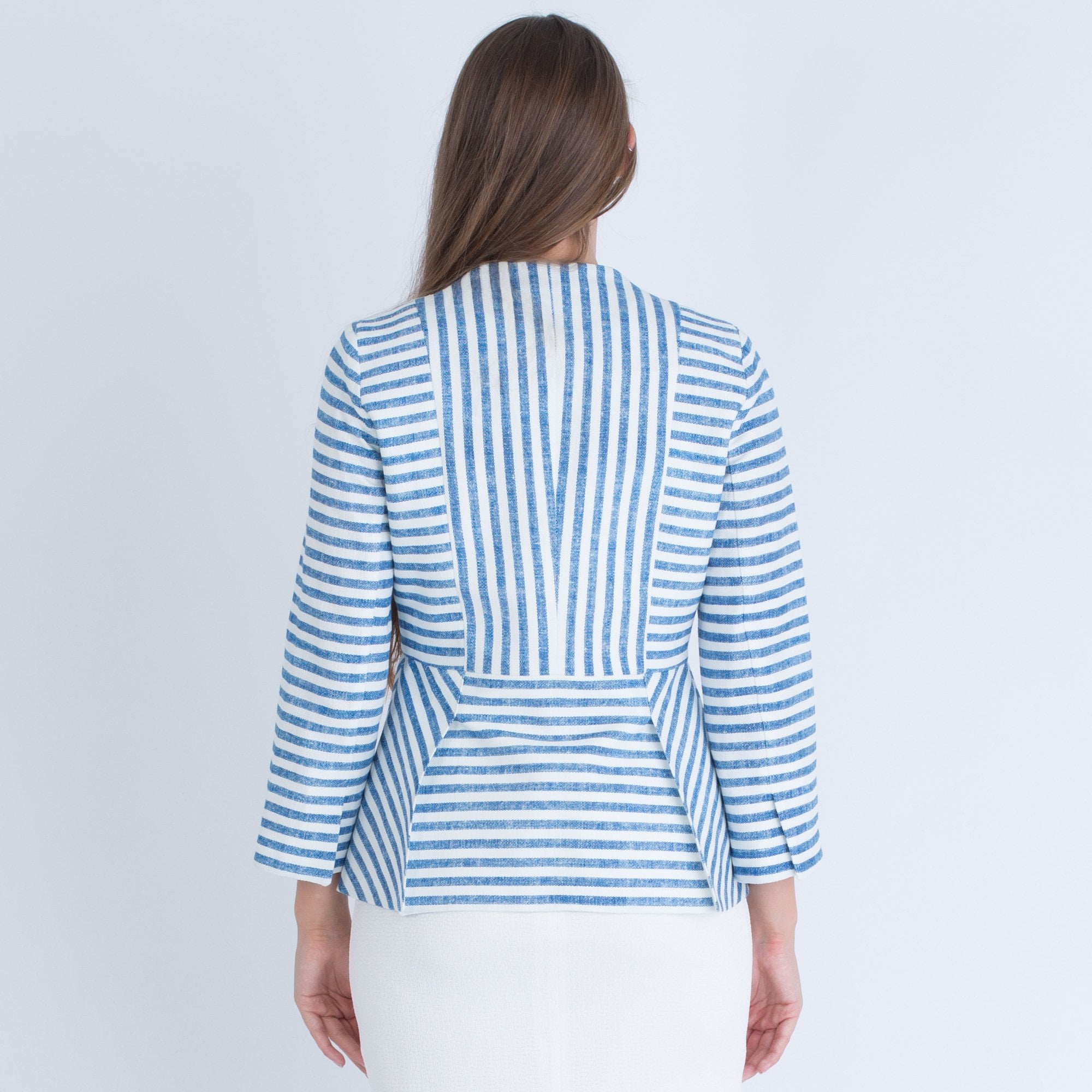 Camelot Blue & Cream Stripe Jacket