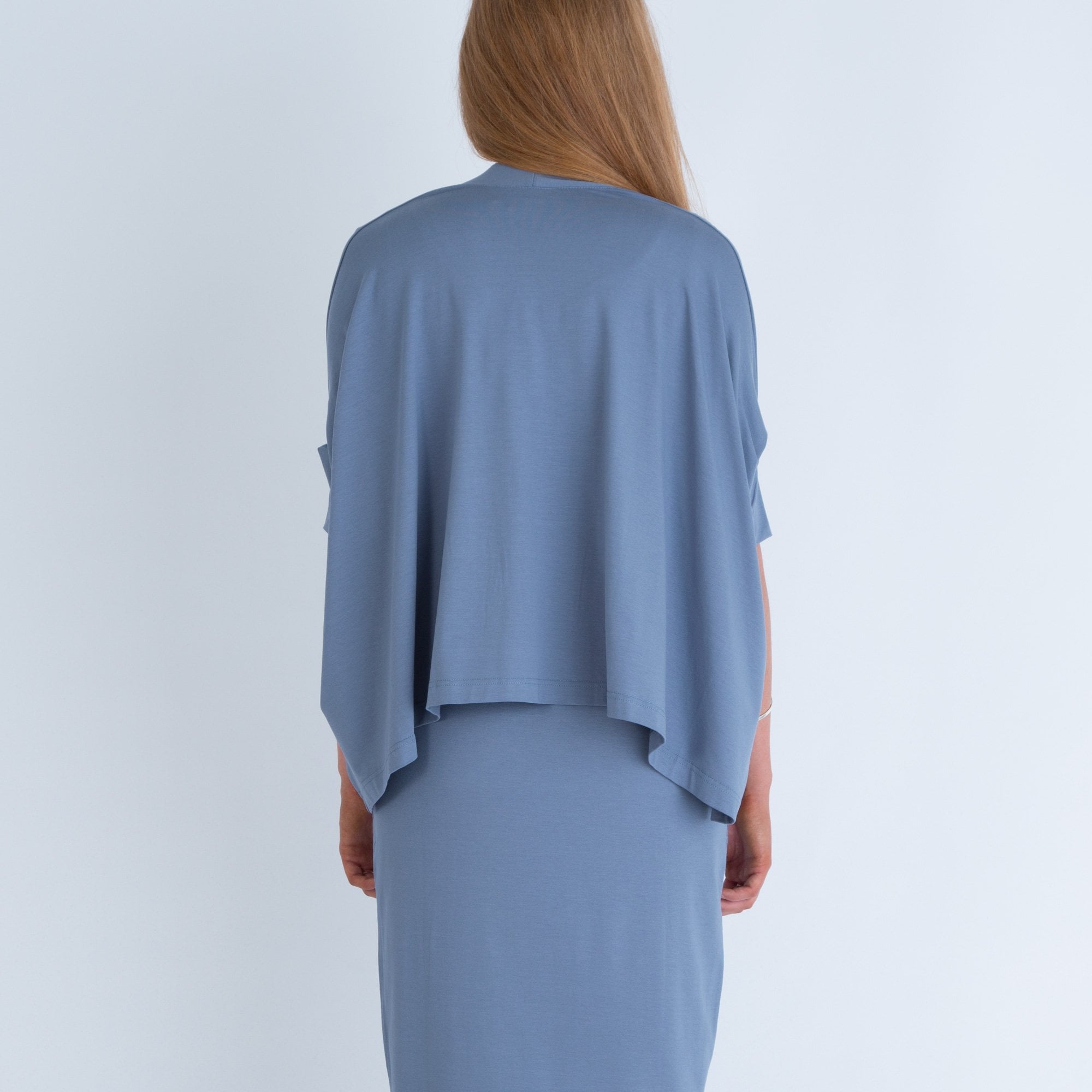 Masai Ilani Jersey Short Sleeve Cardigan Airforce Blue