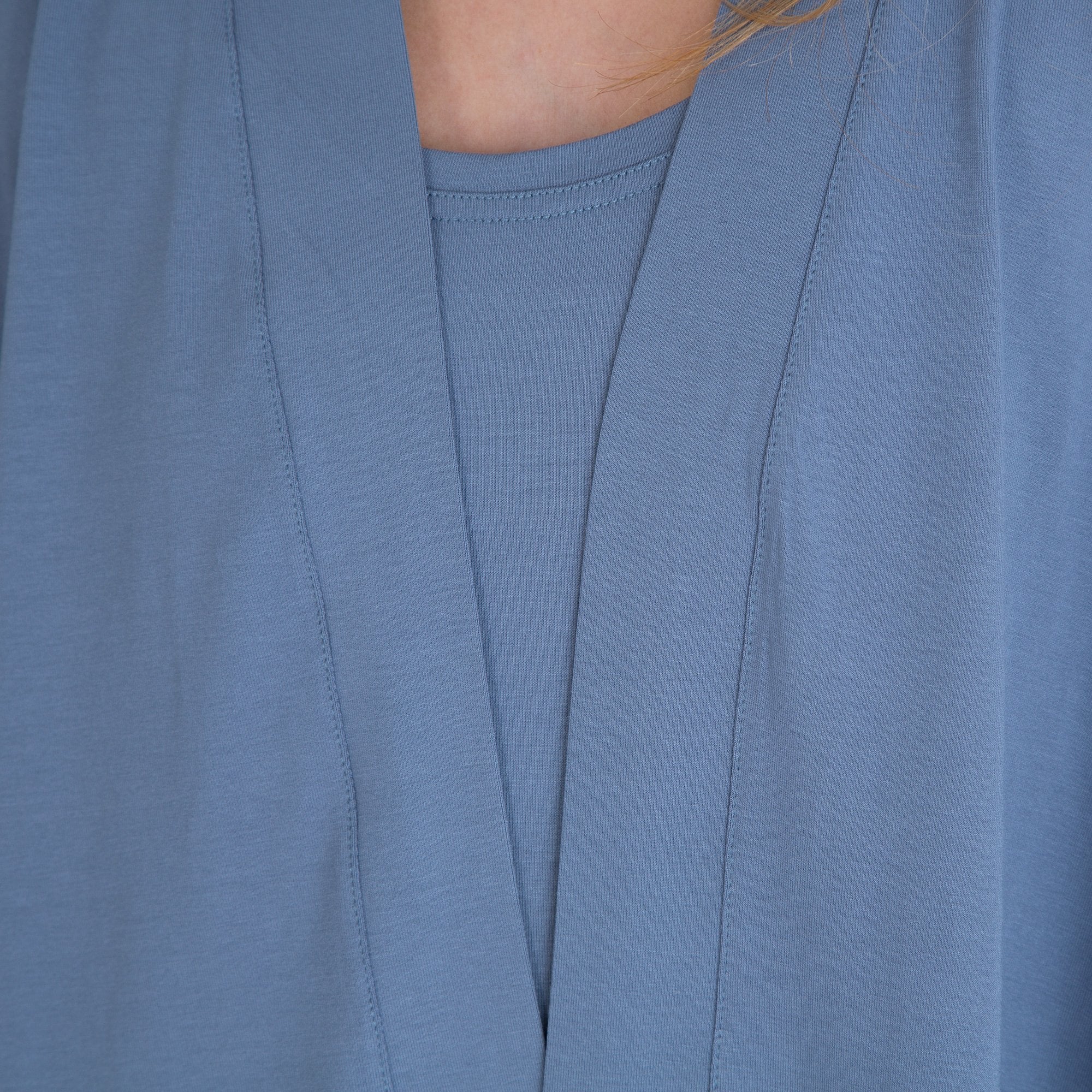 Masai Ilani Jersey Short Sleeve Cardigan Airforce Blue