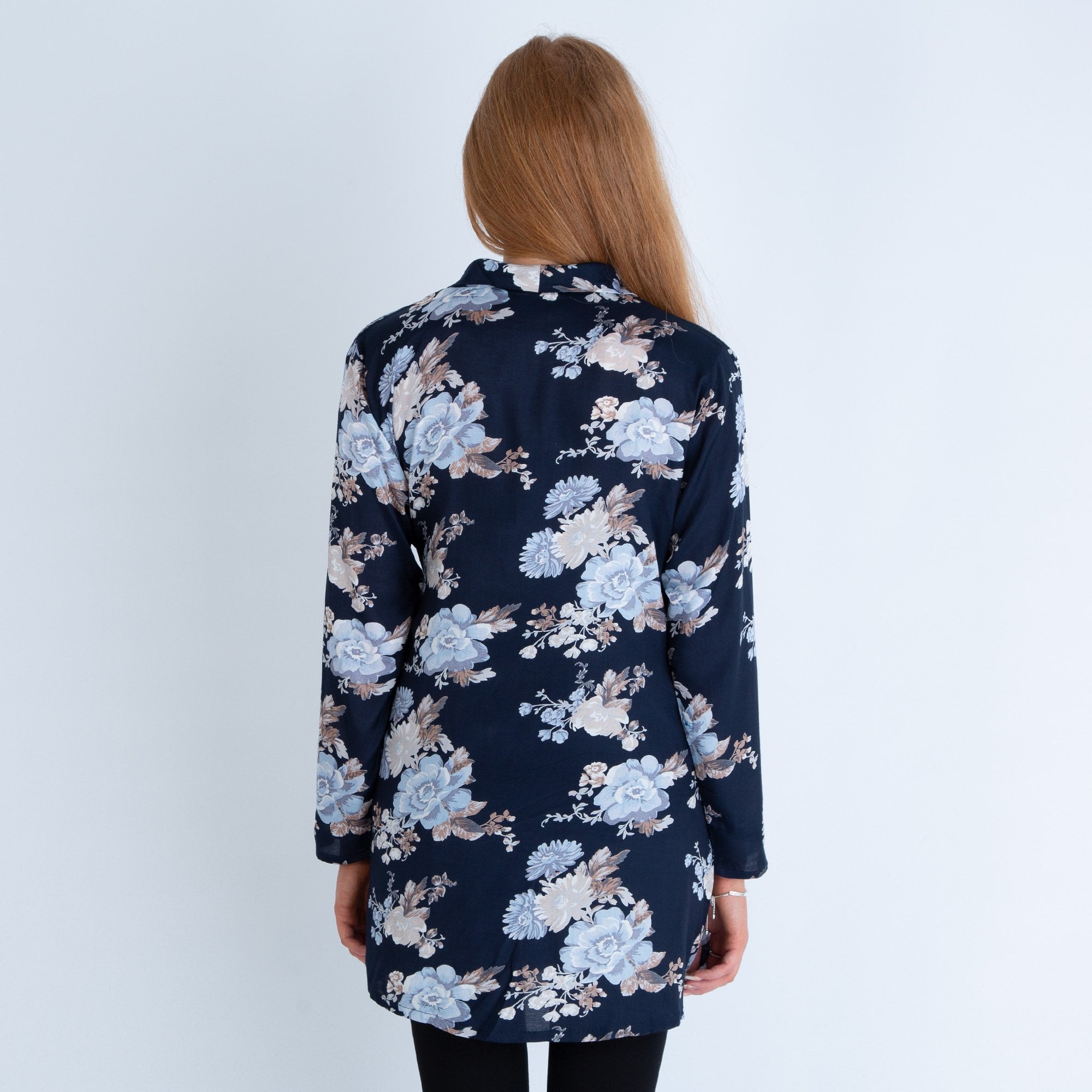 Masai Gro Floral Print Tie Side Tunic Blue