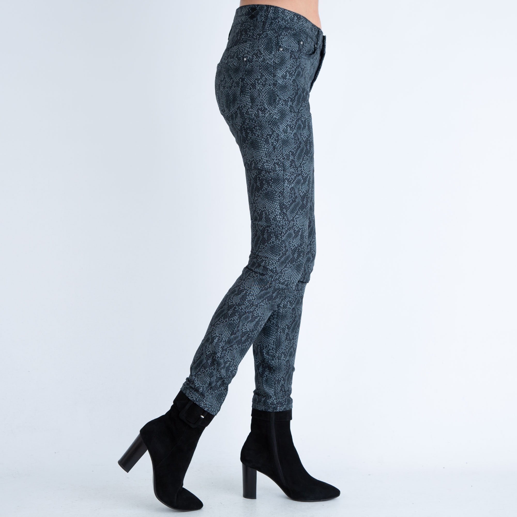 Mac Dream Skinny Snake Print Jean Grey 30L