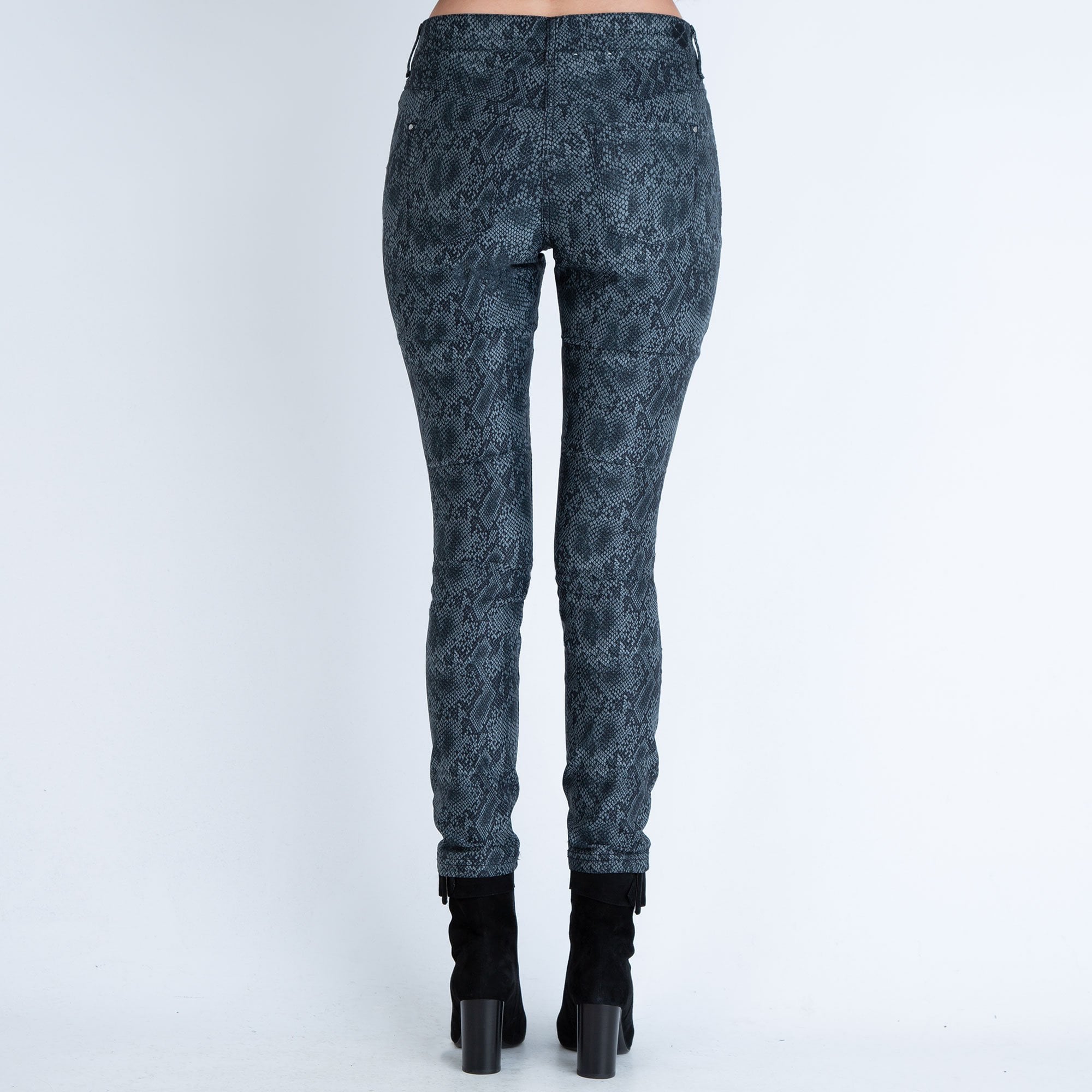 Mac Dream Skinny Snake Print Jean Grey 30L