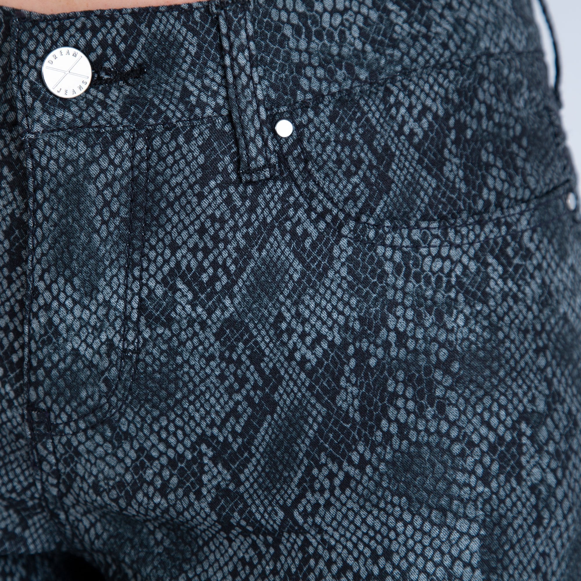 Mac Dream Skinny Snake Print Jean Grey 30L