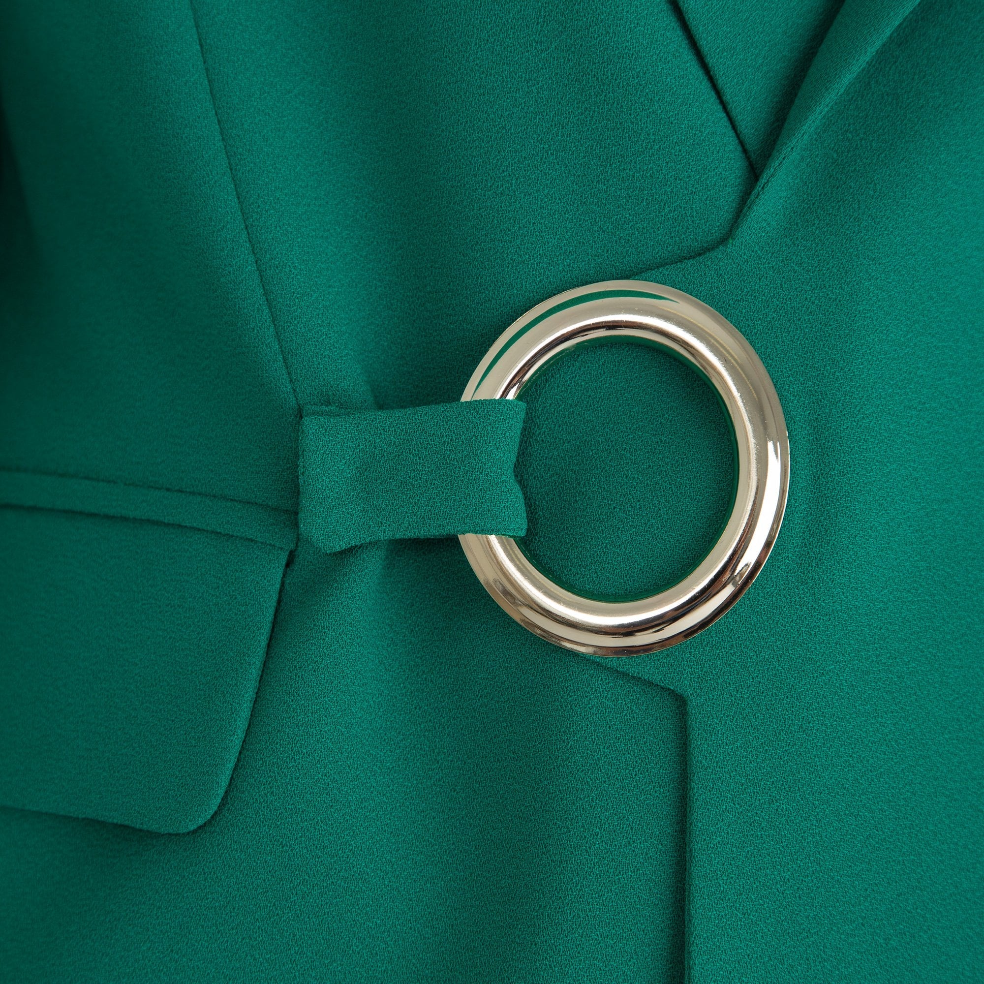 Forever Unique Belle Tailored D-Ring Buckle Suit Jacket Jade