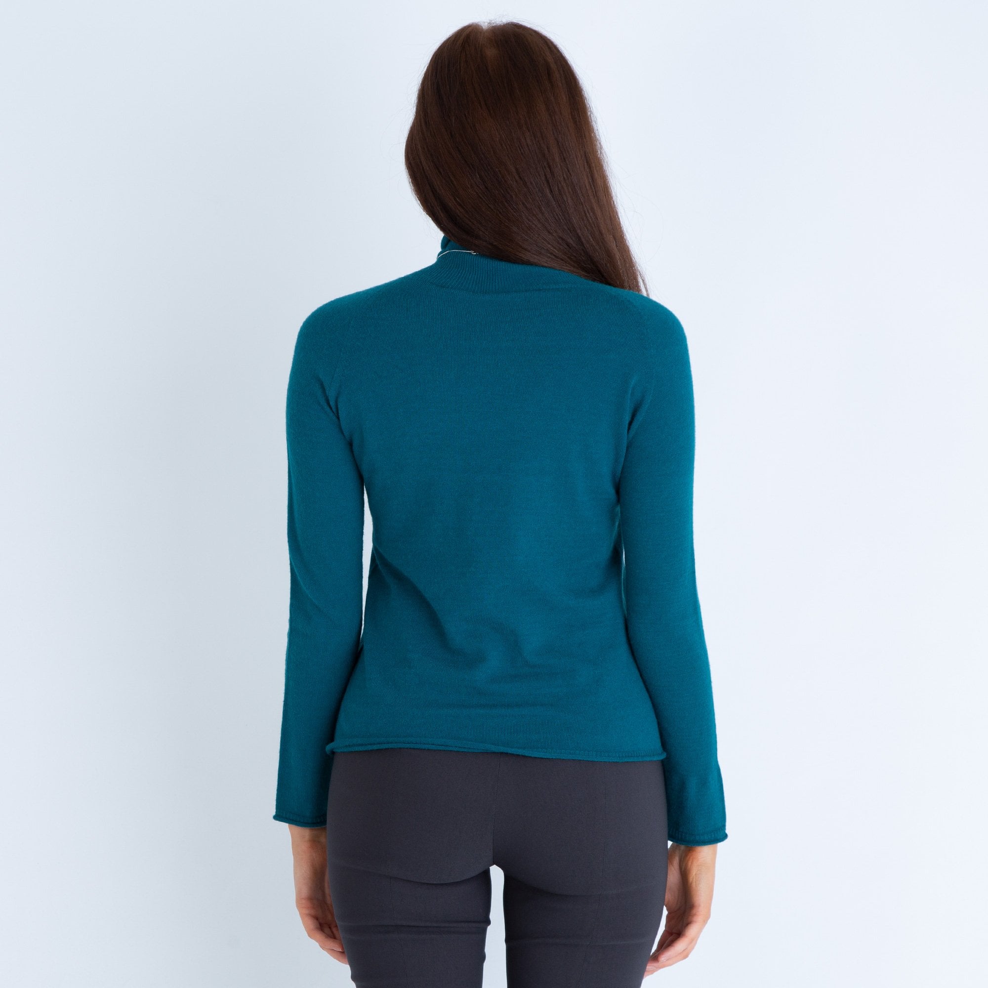 Pour Moi Fine Knit Turtleneck Teal