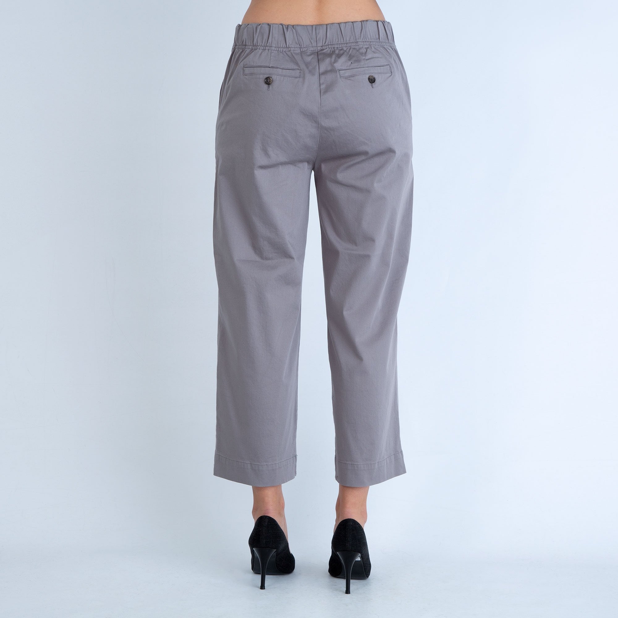 Masai Pabina Wide Leg Cotton Trouser Dove Grey