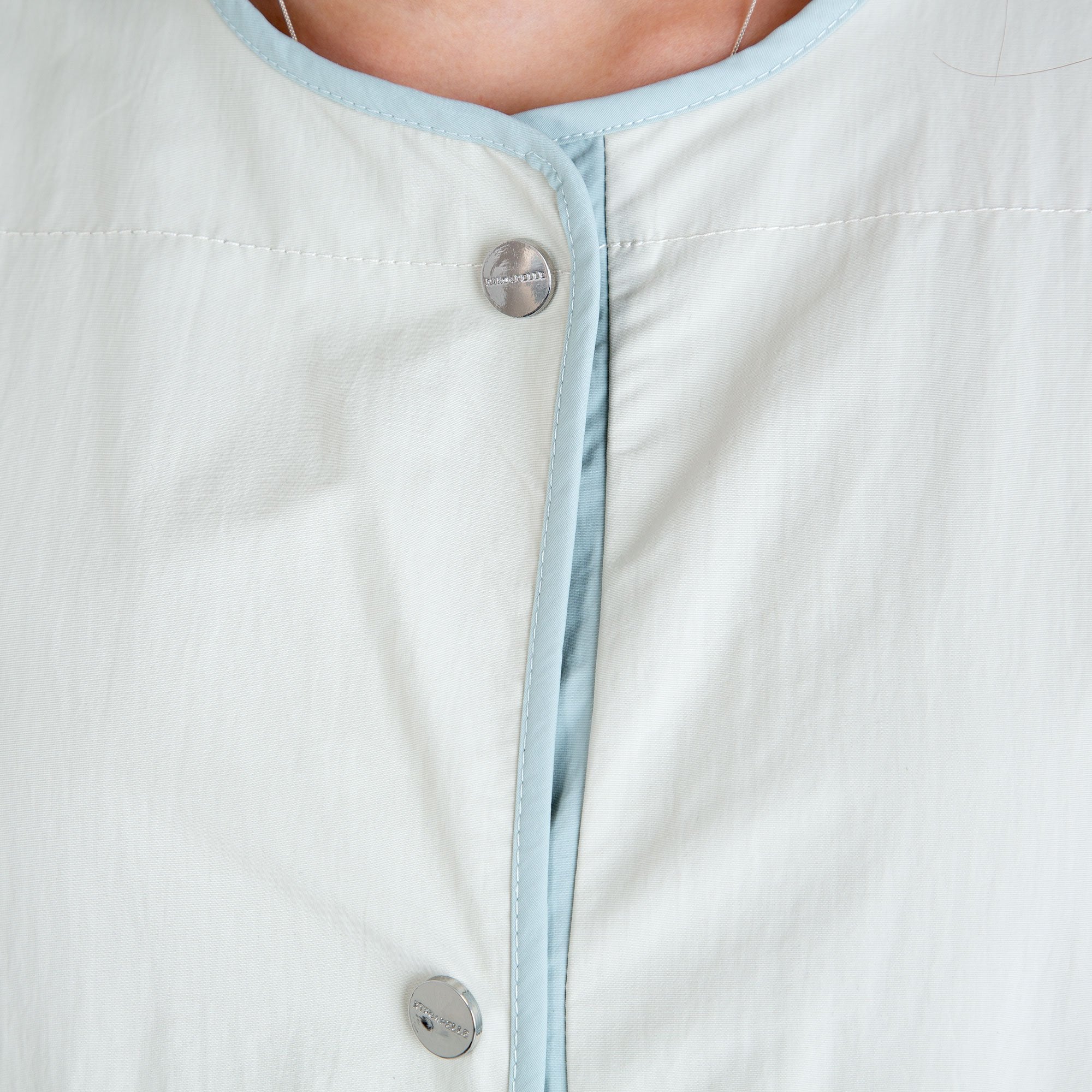 Rino & Pelle Fermin Collarless Long Rain Mac Beige