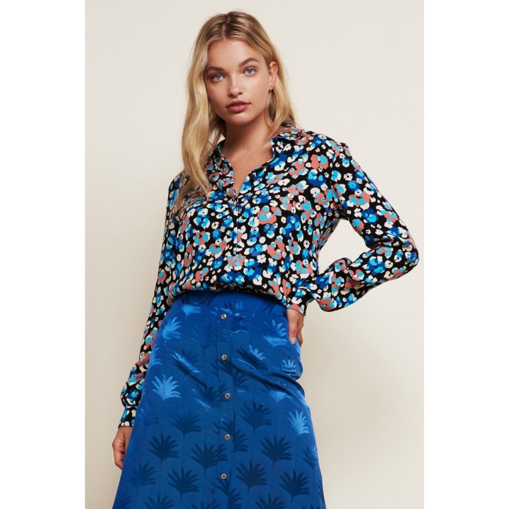 Fabienne Chapot Leopard Blossom Print Blouse Multi