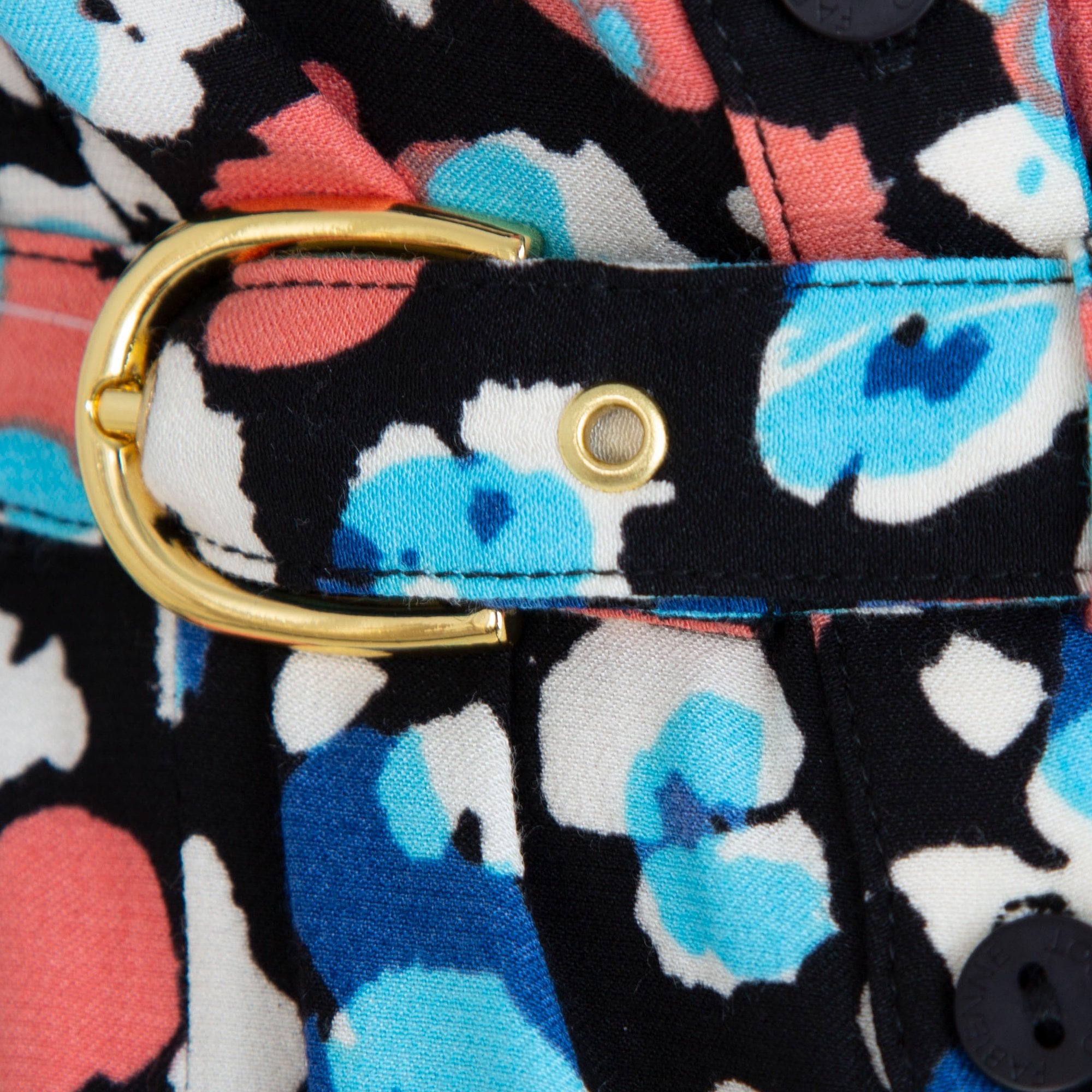 Fabienne Chapot Leopard And Blossom Print Belted Dress Black/Multi