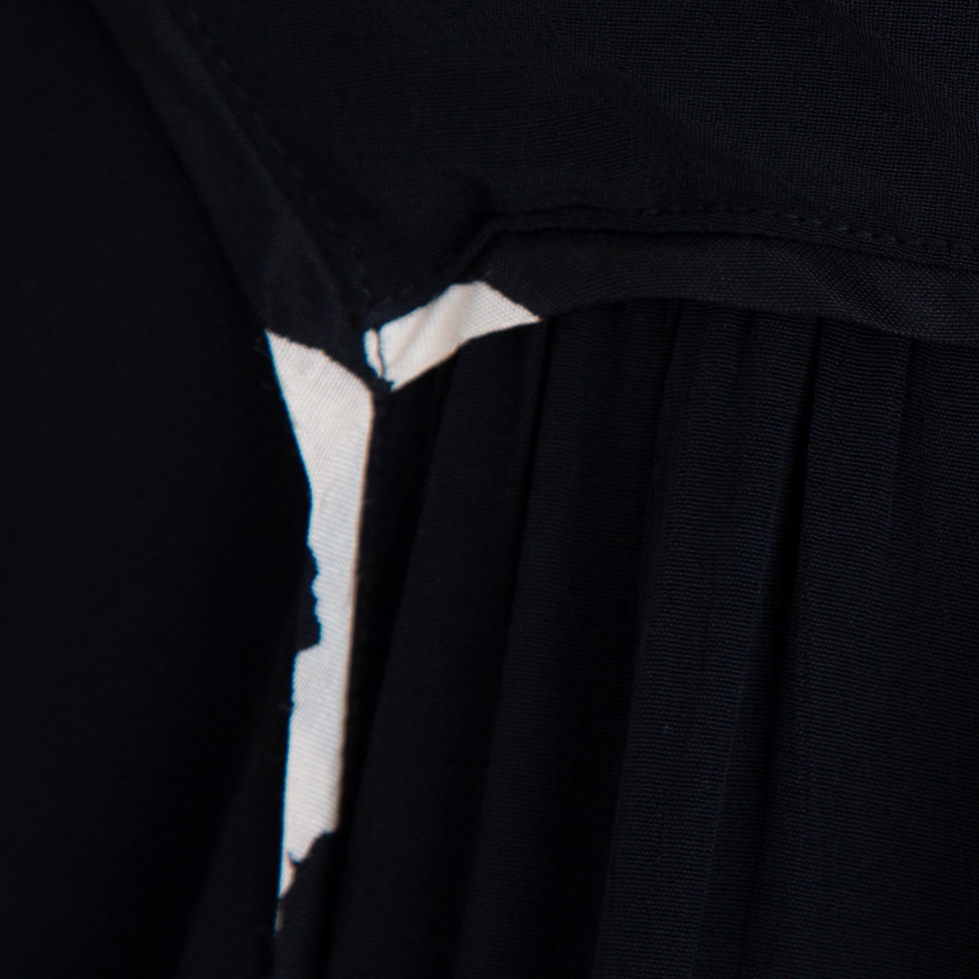 Masai Naba Gathered Front Dress With Pipe Detail Black