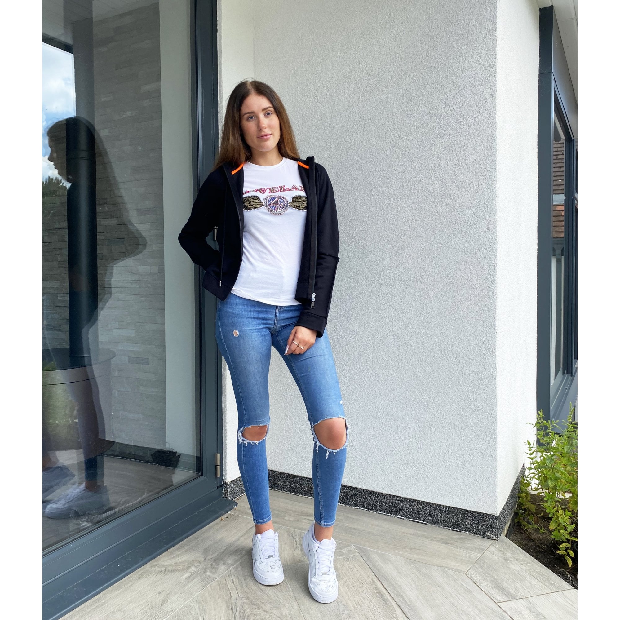 Luisa Cerano Sweatshirt Jacket Black