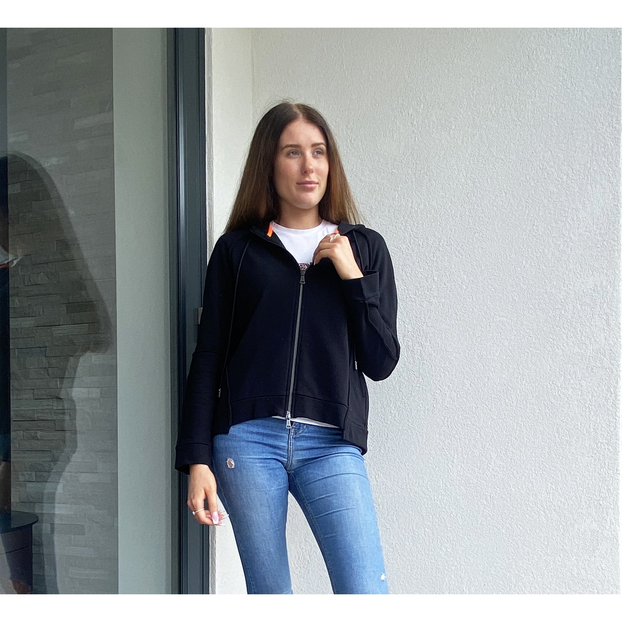 Luisa Cerano Sweatshirt Jacket Black