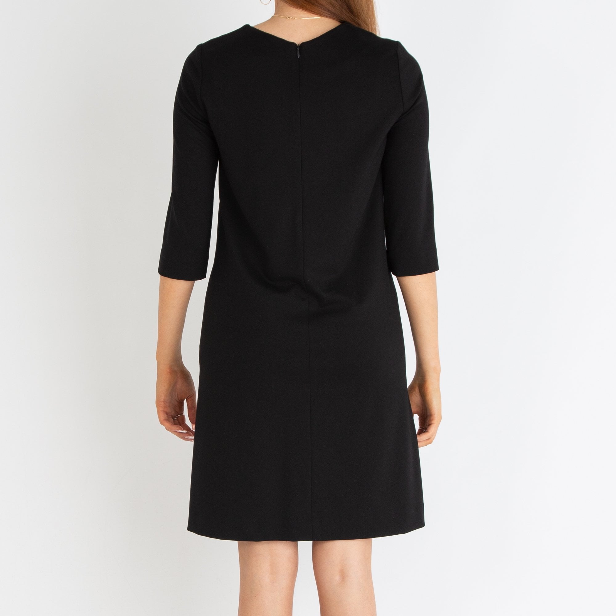 Riani Round Neck Fitted Jersey Dress Black