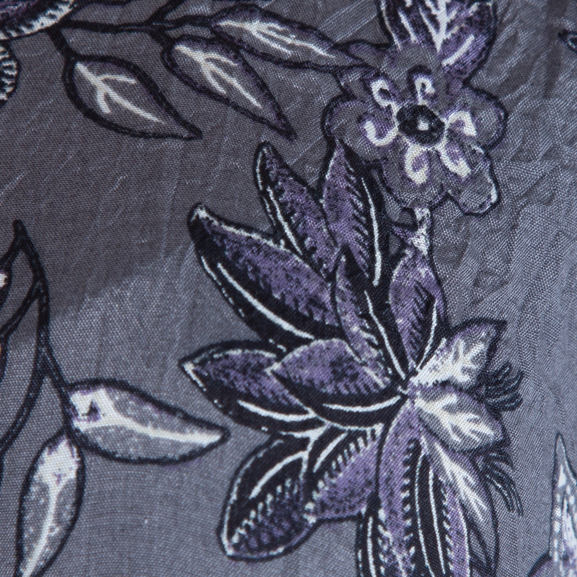 Masai Nita V Neck Floral Print Dress Grey