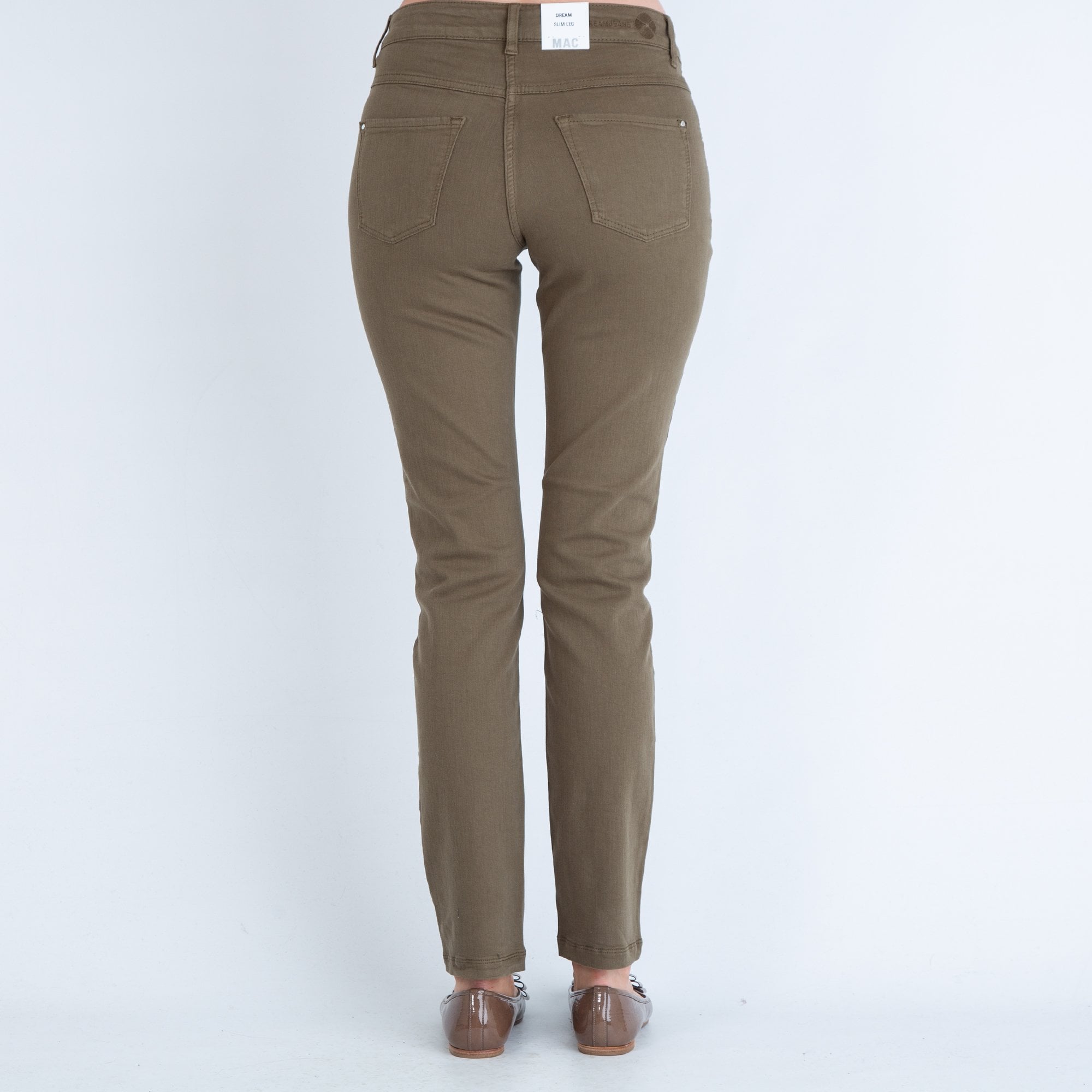 Mac Dream Slim Leg Jean Moss Green 682r 28L