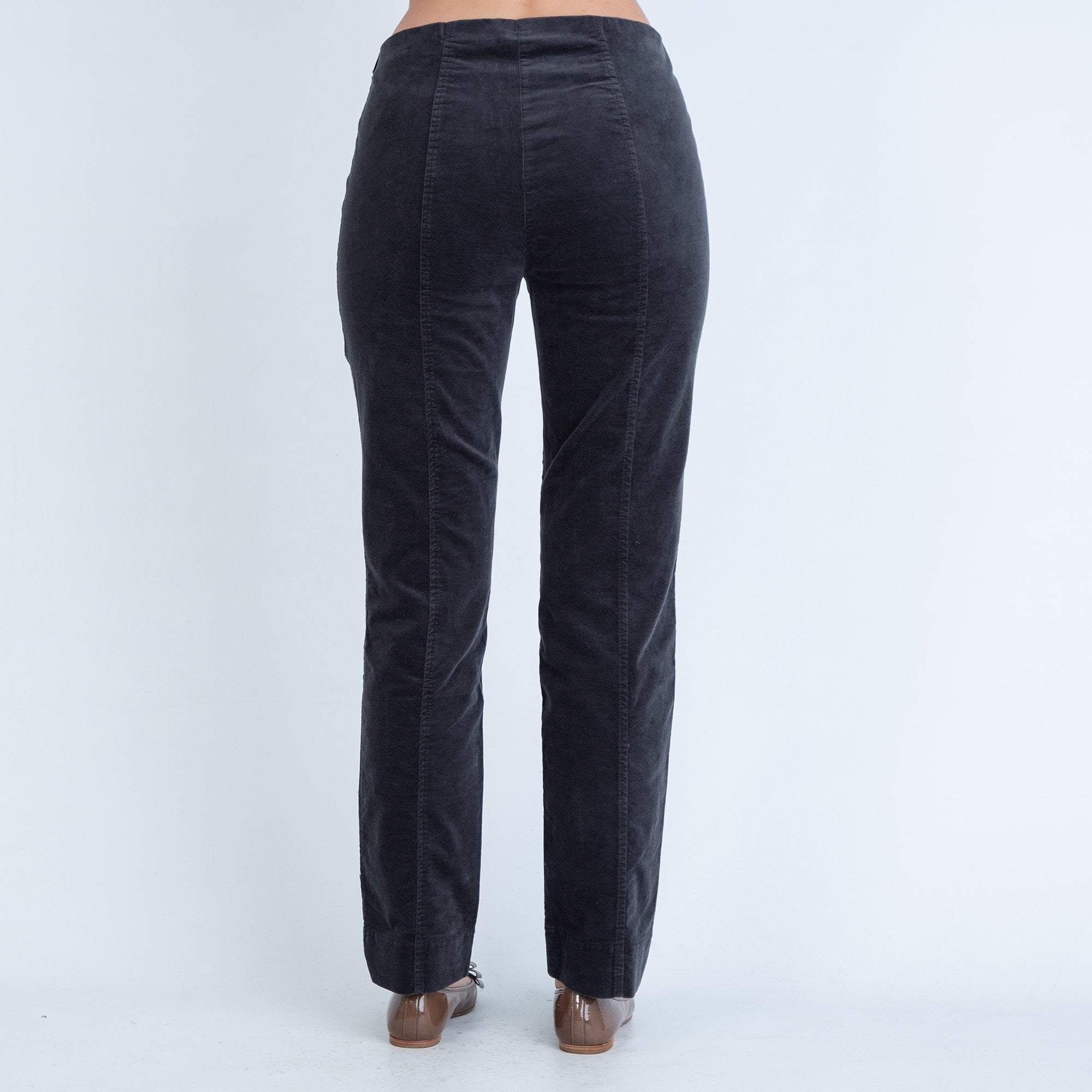 Robell Marie Velvet Trouser Grey 51414 54362