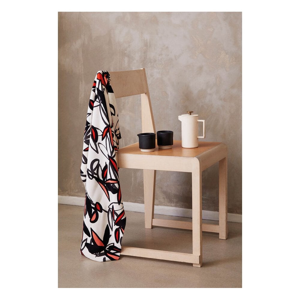 Masai Floral Print Scarf To Match Cream/black/red