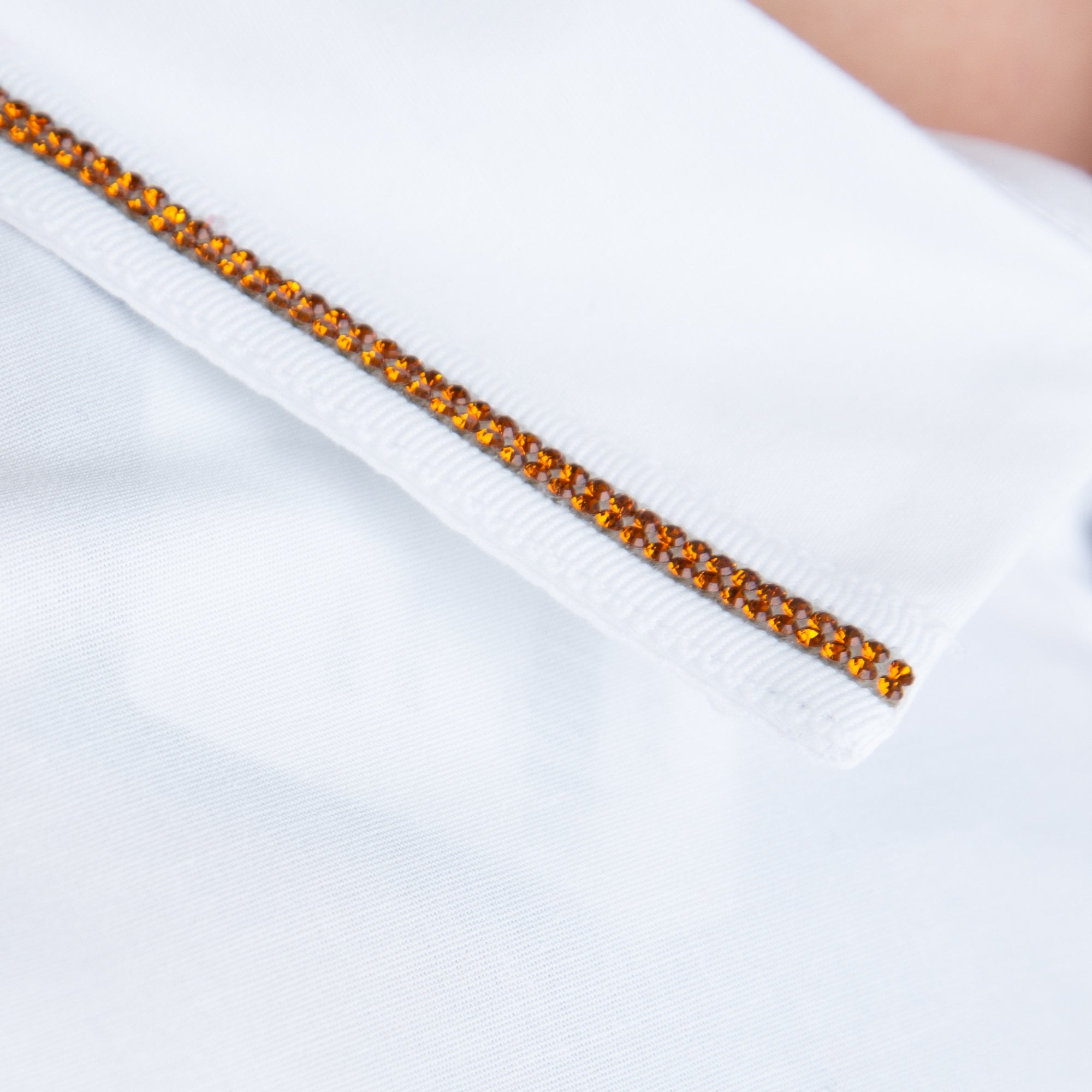 Bariloche Lobras Cotton Stretch Shirt With Diamonte Detailing White