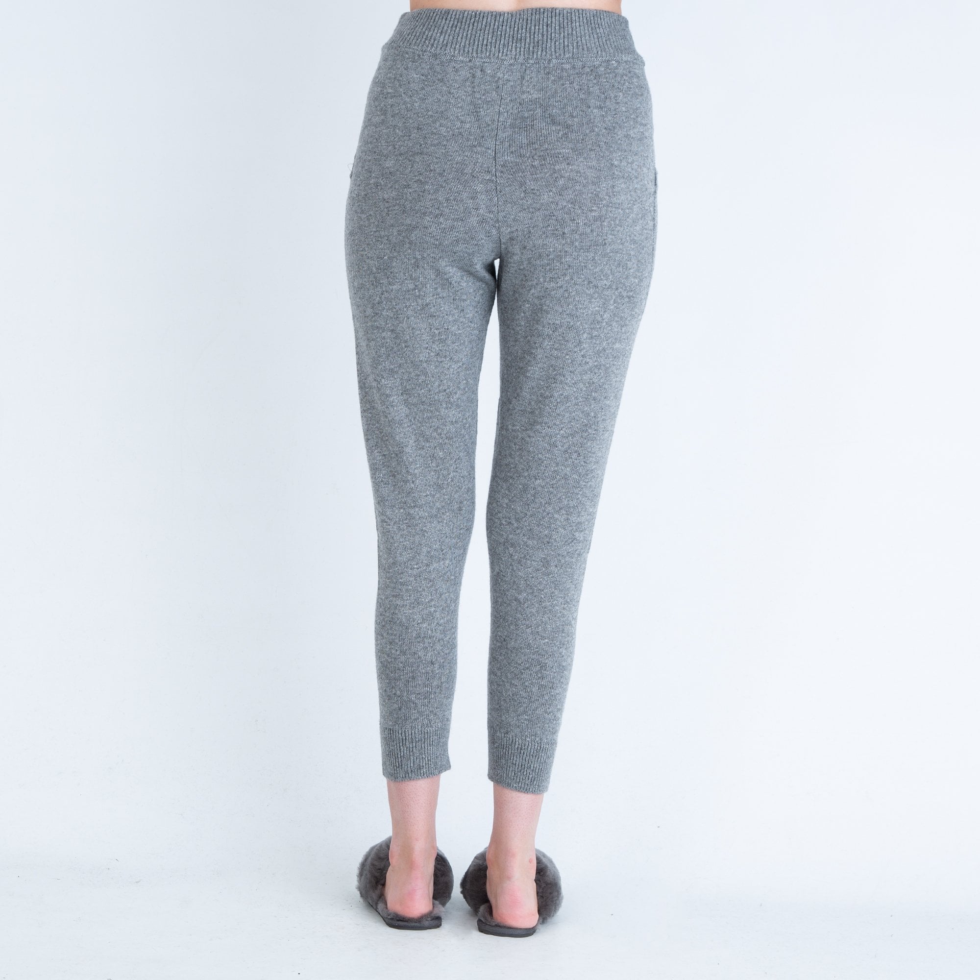 Mac Tie Waist Cashmere Joggers Grey 043m