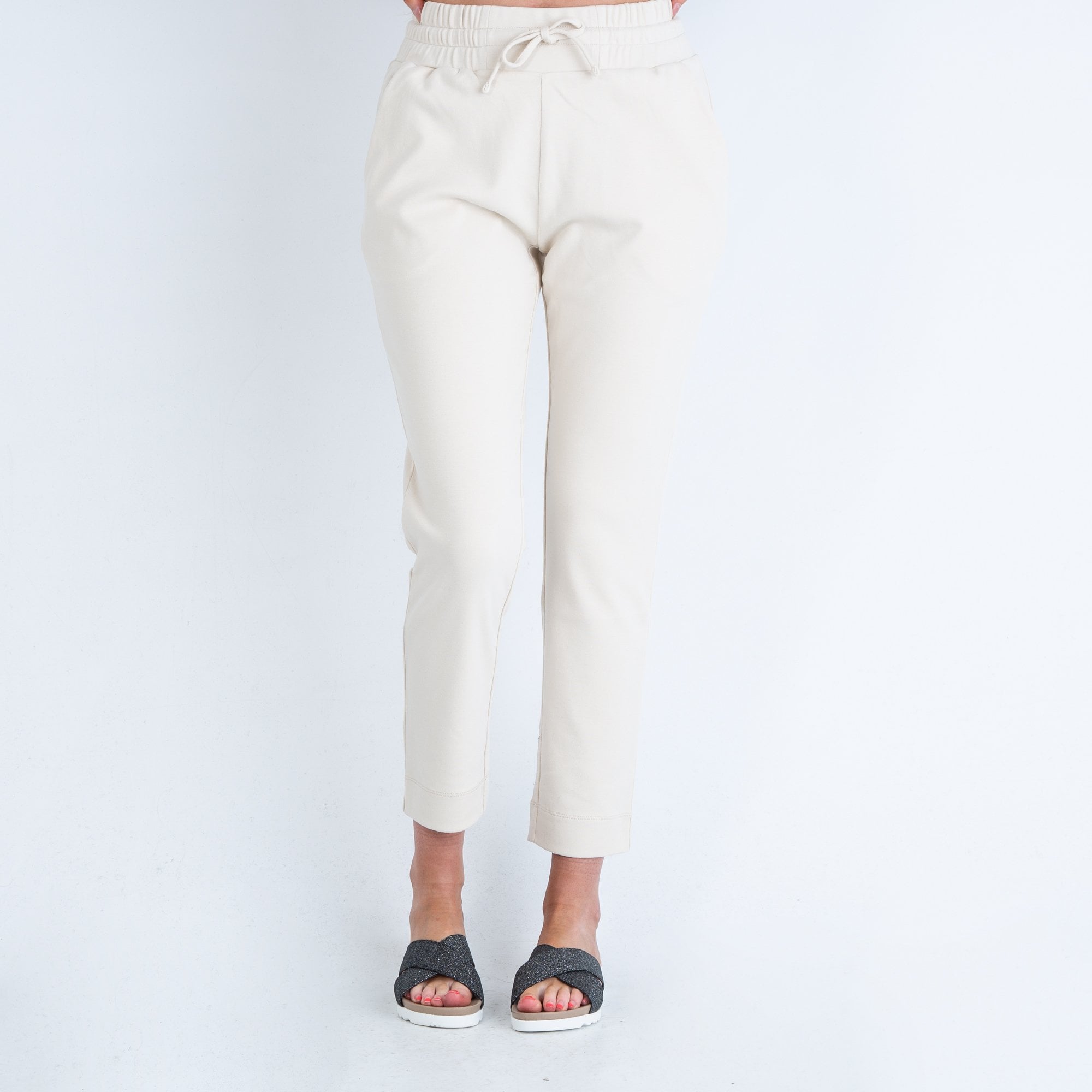 Riani Tie Waist Sweatpant Vanilla