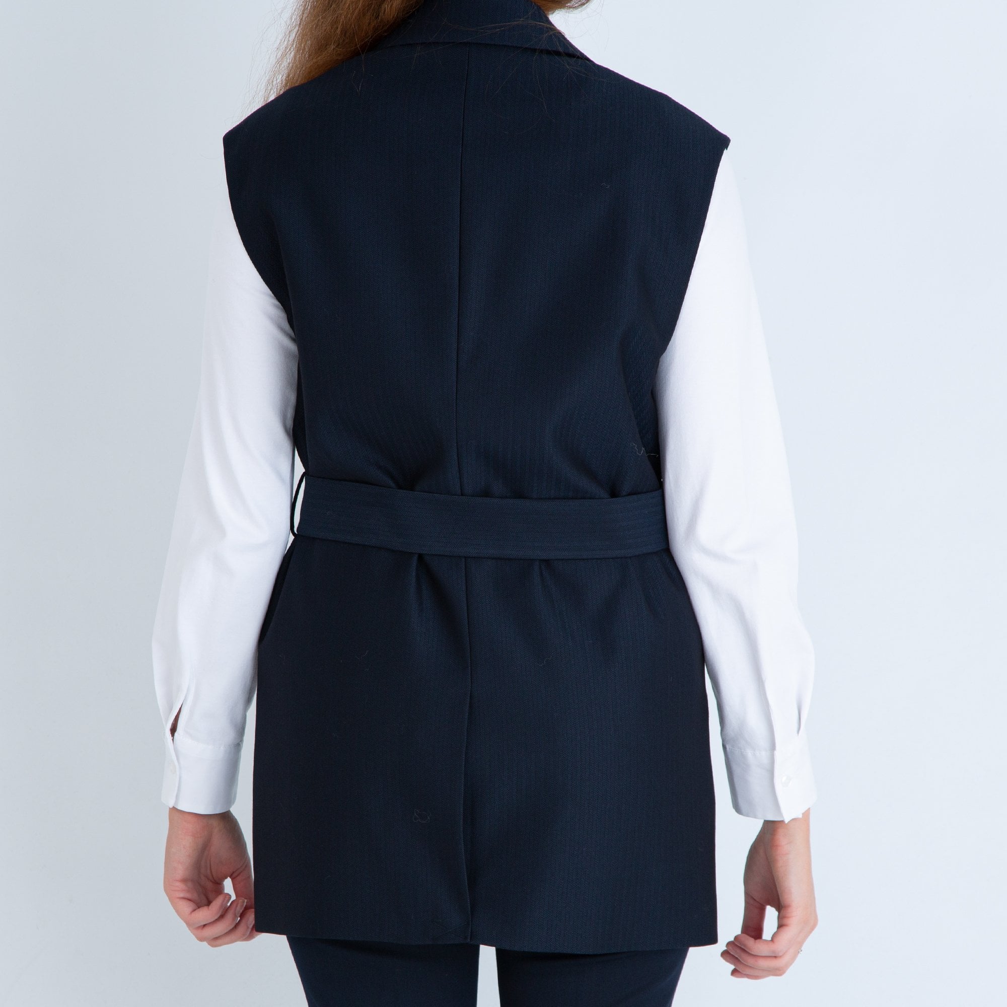 Scotch & Soda Long Line Waistcoat Navy