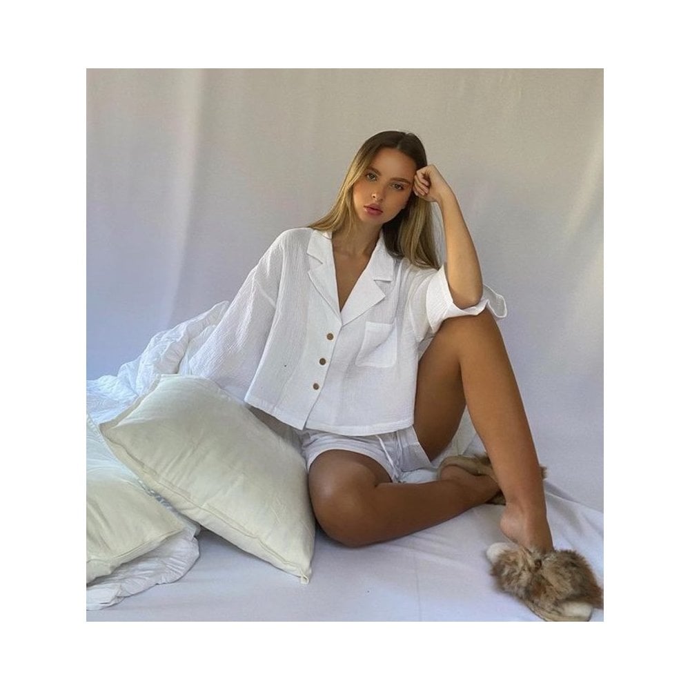 Emu Australia Mayberry Lava Cross Over Fluffy Slider Slippers Chestnut/cream